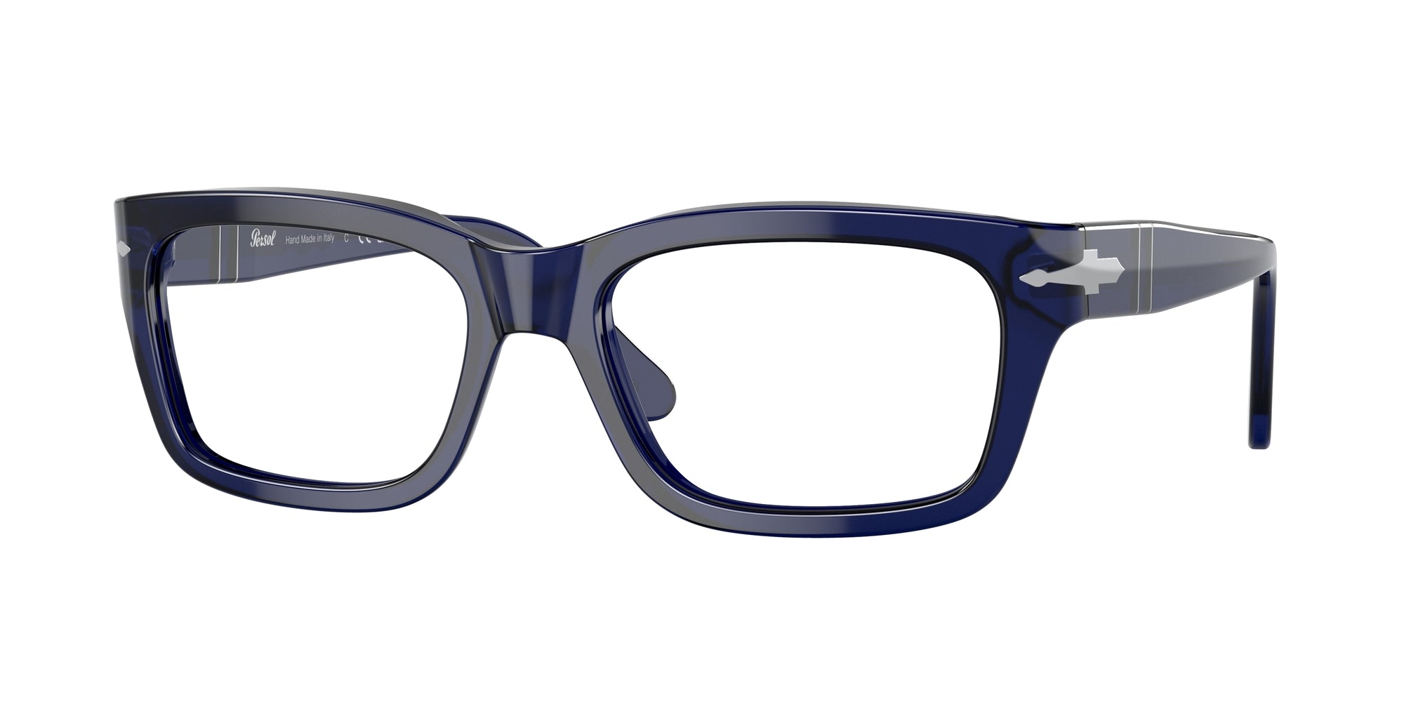 Persol Unisex Persol PO3301V 181 Montature da vista Acetato Blu Squadrata