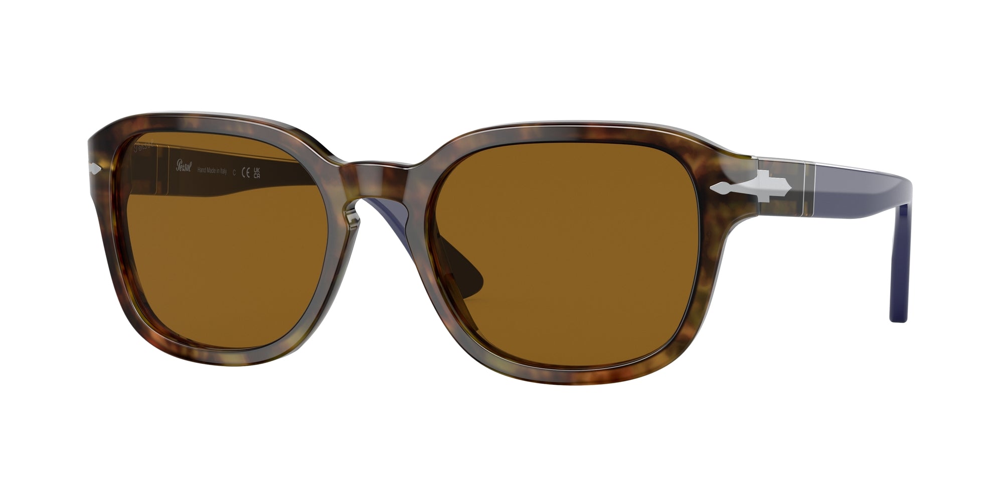 Persol Unisex Persol PO3305S 118433 Occhiali da sole Acetato Tartaruga Marrone Rotonda Persol Unisex Persol PO3305S 118433 Occhiali da sole Acetato Tartaruga Marrone Rotonda