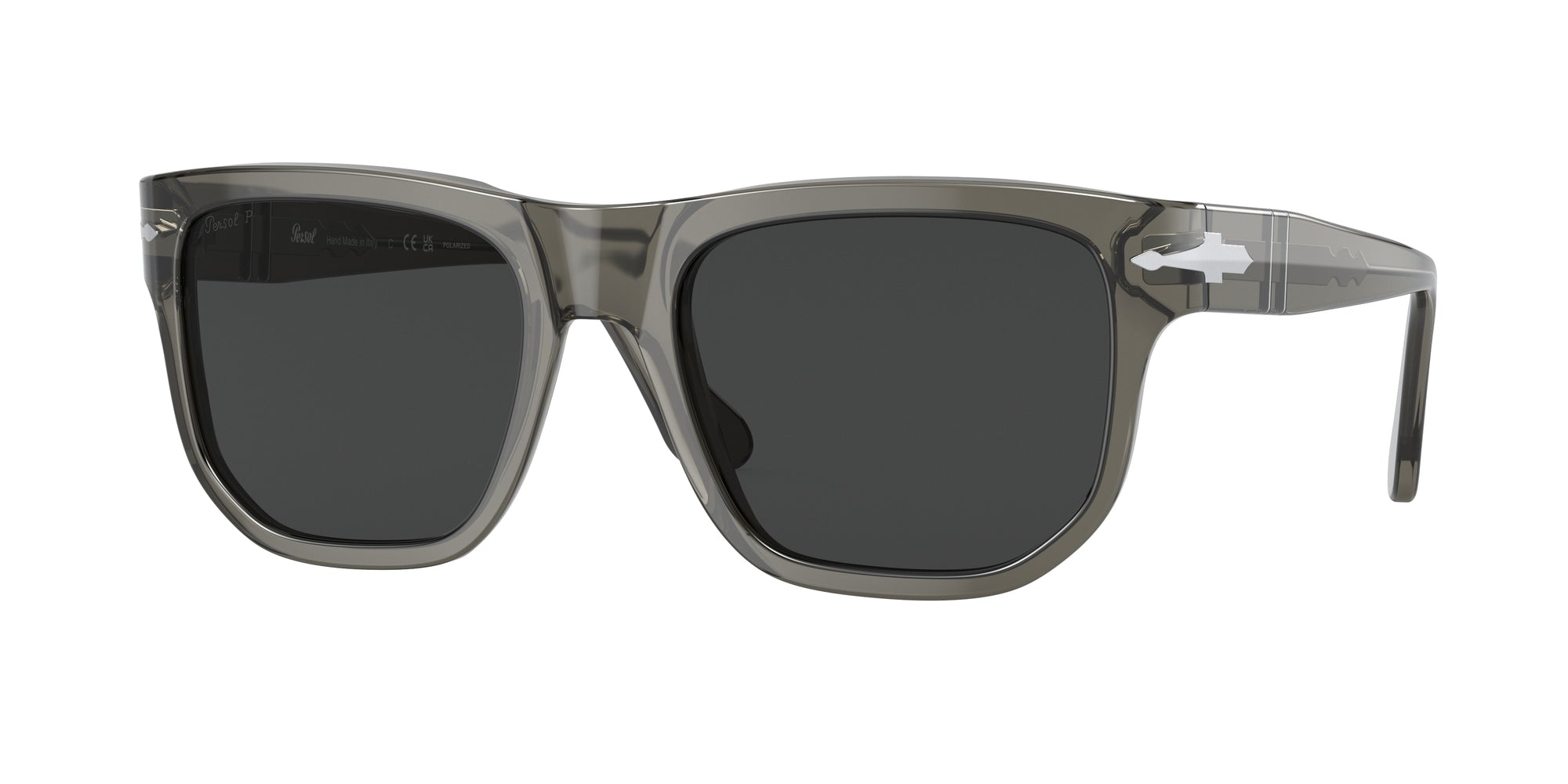 Persol Unisex Persol PO3306S 110348 Occhiali da sole Acetato Verde Grigio Squadrata Polarizzata Persol Unisex Persol PO3306S 110348 Occhiali da sole Acetato Verde Grigio Squadrata Polarizzata