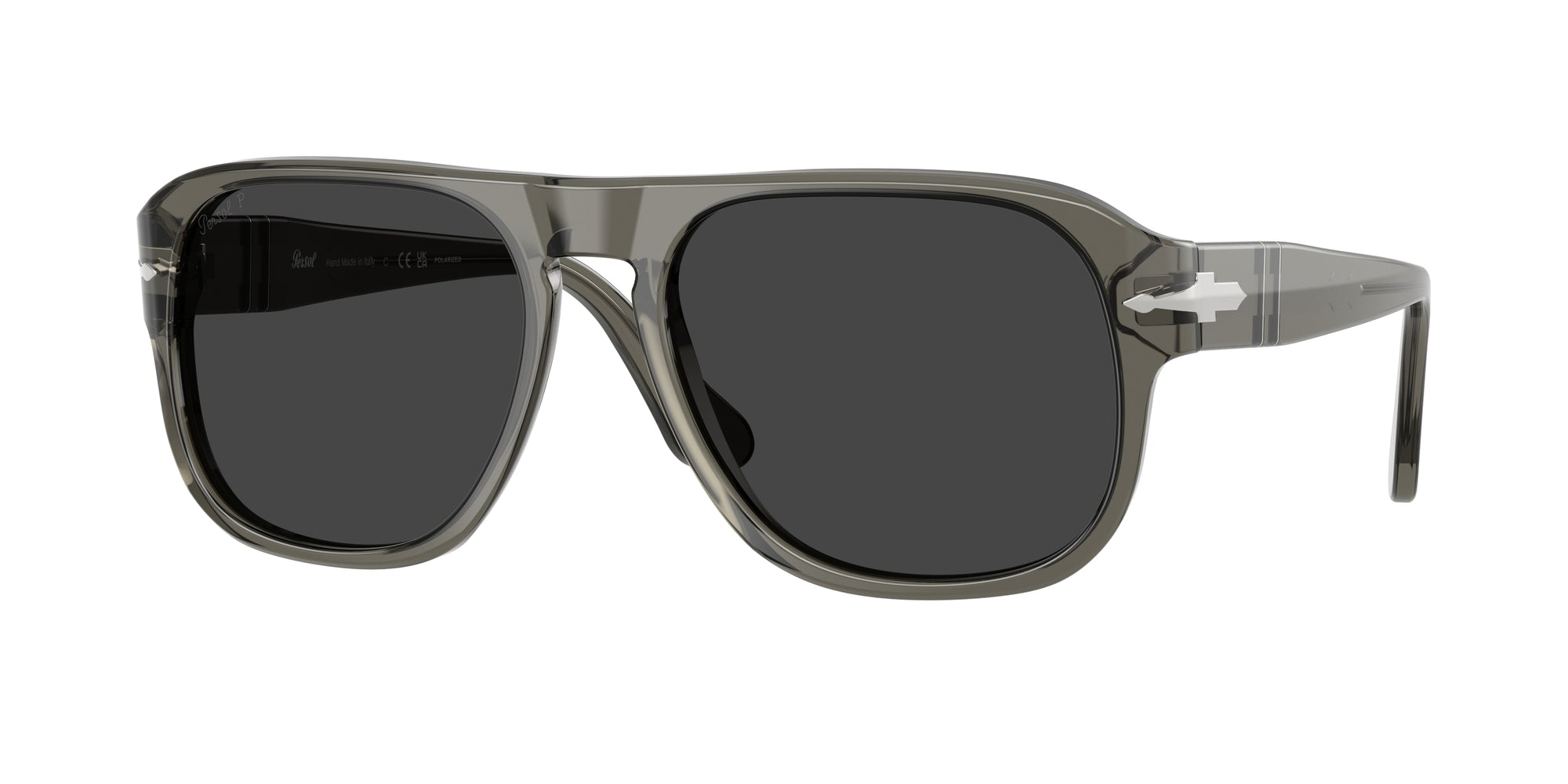 Persol Unisex Persol PO3310S JEAN 110348 Occhiali da sole Acetato Grigio Grigio Squadrata Polarizzata Persol Unisex Persol PO3310S JEAN 110348 Occhiali da sole Acetato Grigio Grigio Squadrata Polarizzata