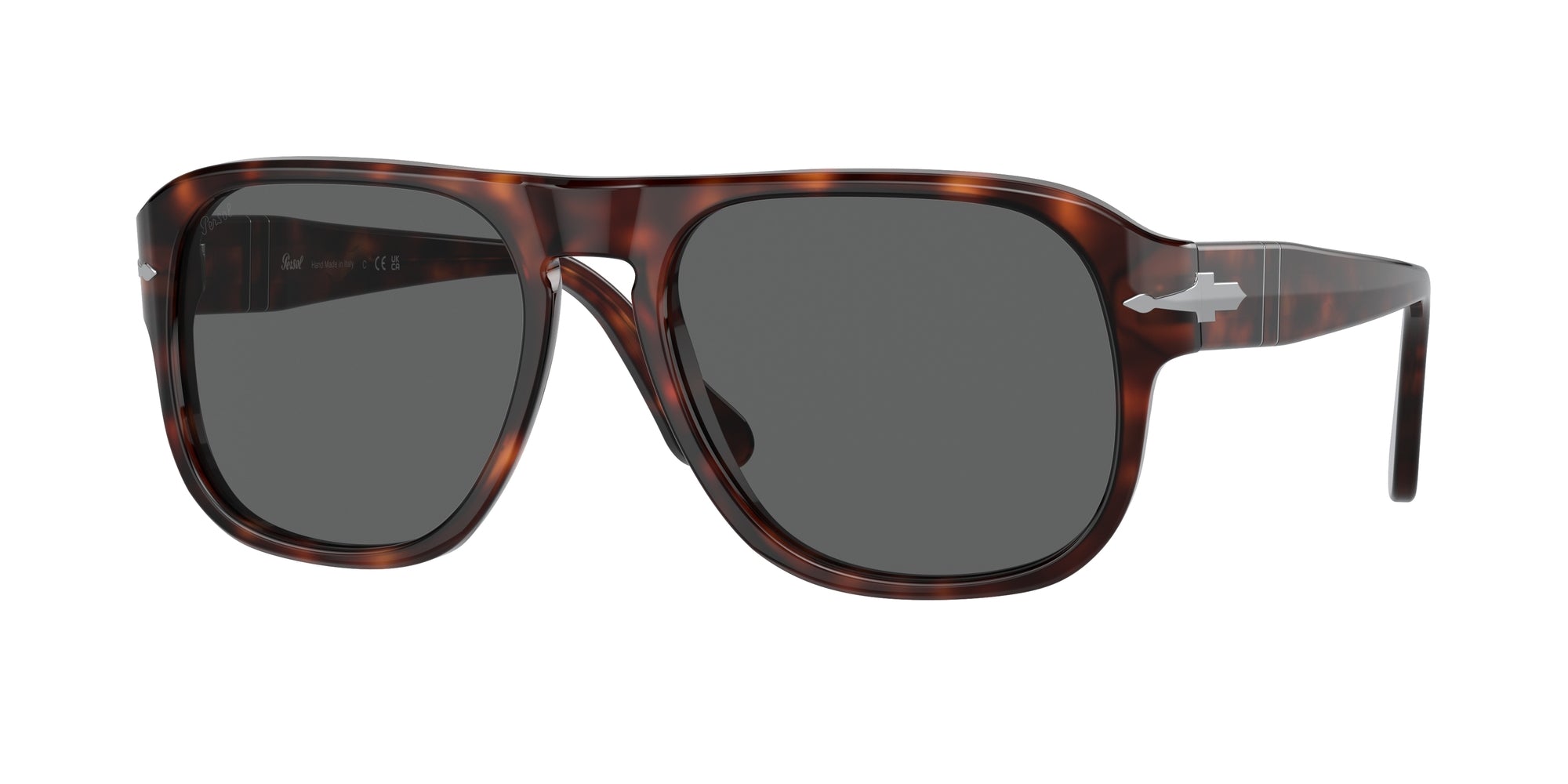 Persol Unisex Persol PO3310S JEAN 24/B1 Occhiali da sole Acetato Tartaruga Nero Squadrata Normale Persol Unisex Persol PO3310S JEAN 24/B1 Occhiali da sole Acetato Tartaruga Nero Squadrata Normale