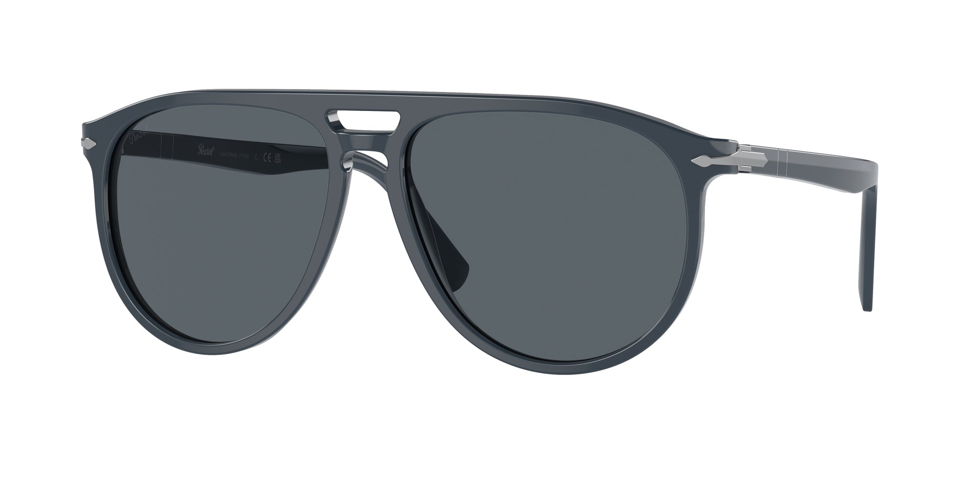 Persol Unisex Persol PO3311S 1186R5 Occhiali da sole Acetato Blu Blu Pilot Normale