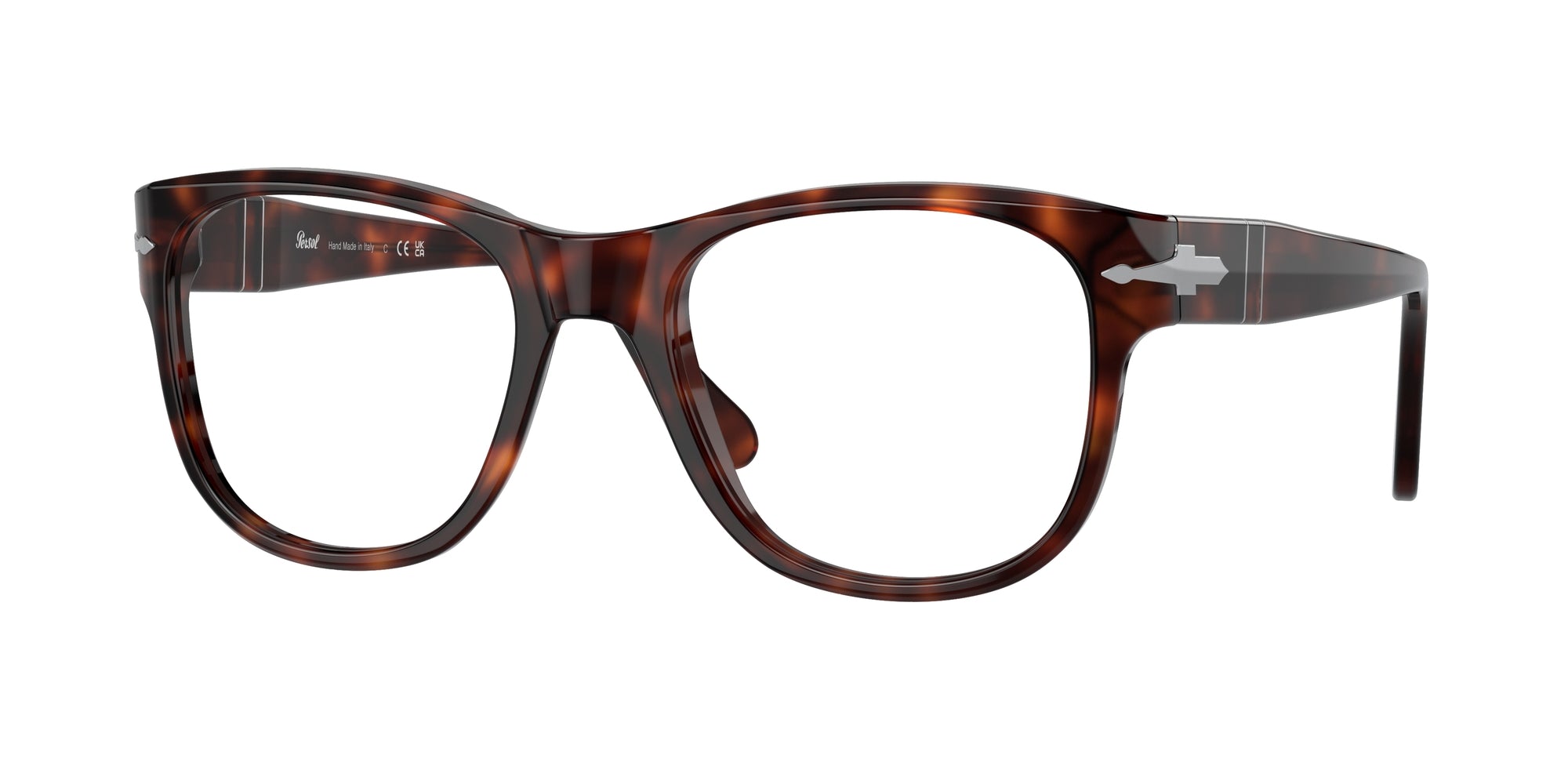 Persol Unisex Persol PO3312V 24 Montature da vista Acetato Havana Squadrata