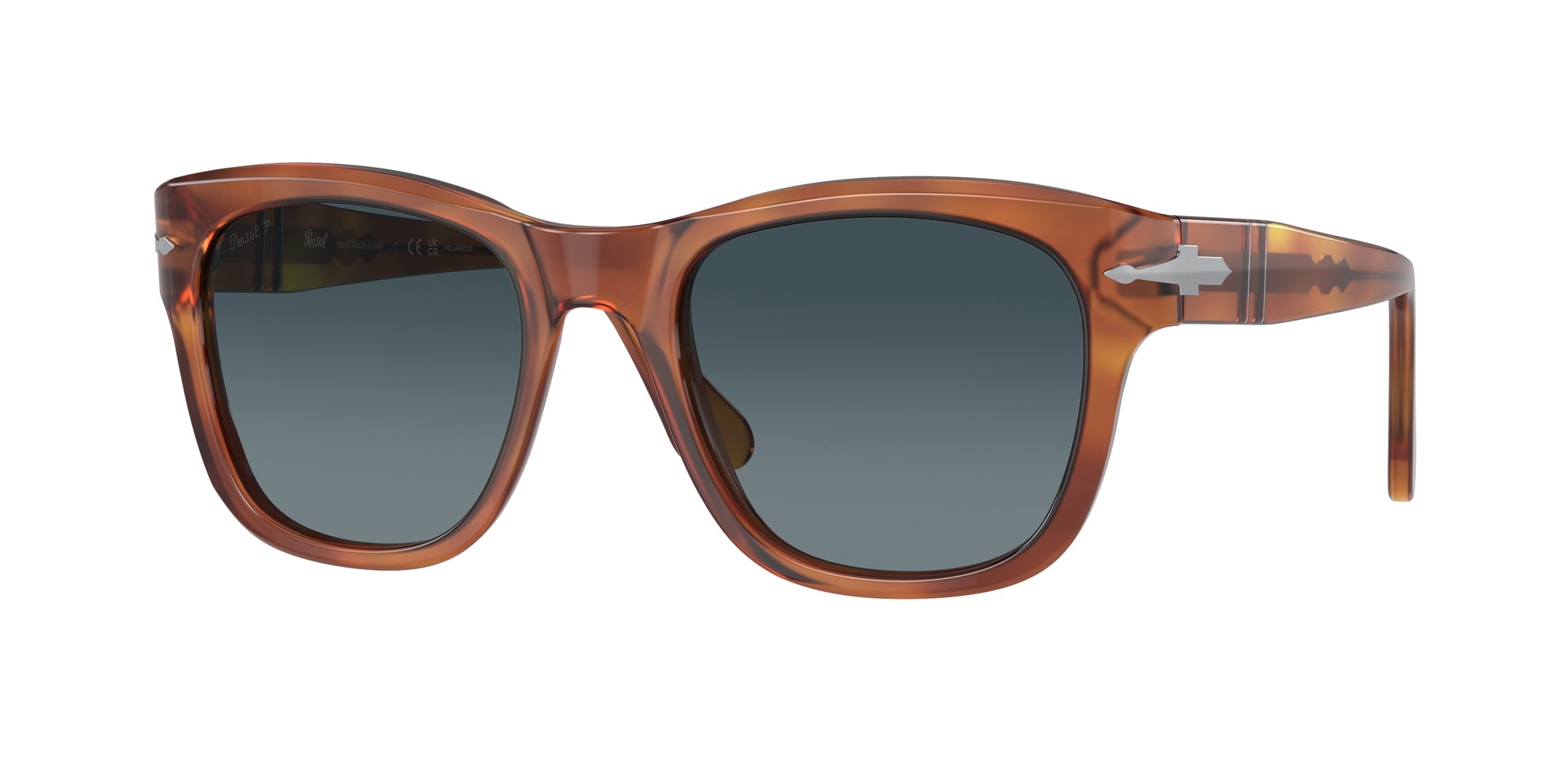 Persol Unisex Persol PO3313S 96/S3 Occhiali da sole Acetato Marrone Blu Squadrata Polarizzata Sfumato Persol Unisex Persol PO3313S 96/S3 Occhiali da sole Acetato Marrone Blu Squadrata Polarizzata Sfumato