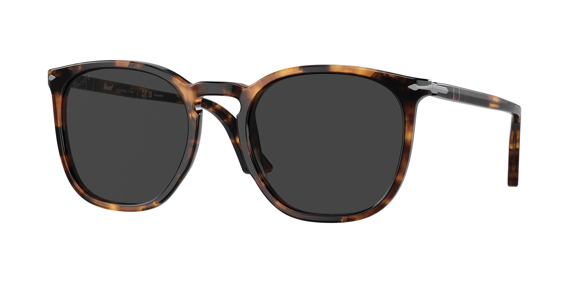 Persol Unisex Persol PO3316S 110248 Occhiali da sole Acetato Tartaruga Grigio Rotonda Polarizzata Persol Unisex Persol PO3316S 110248 Occhiali da sole Acetato Tartaruga Grigio Rotonda Polarizzata