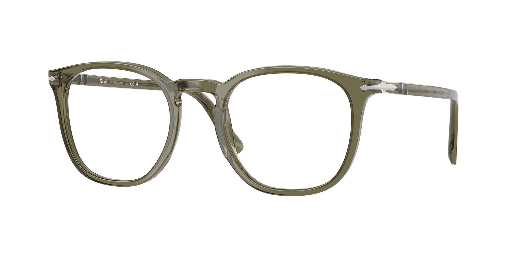 Persol Unisex Persol PO3318V 1142 Montature da vista Acetato Verde Pantos Normale