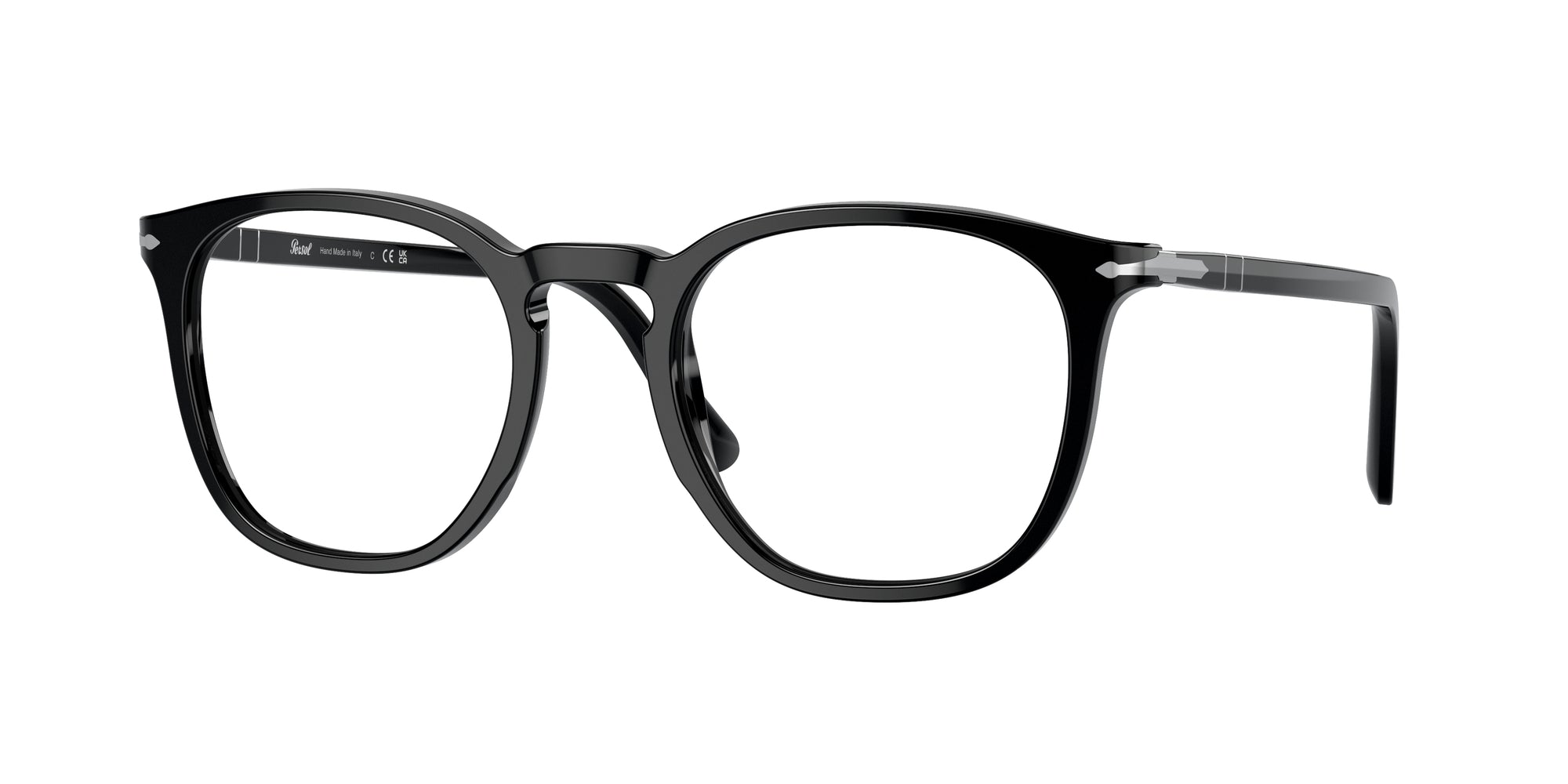 Persol Unisex Persol PO3318V 95 Montature da vista Acetato Nero Trasparente Pantos Normale Persol Unisex Persol PO3318V 95 Montature da vista Acetato Nero Trasparente Pantos Normale
