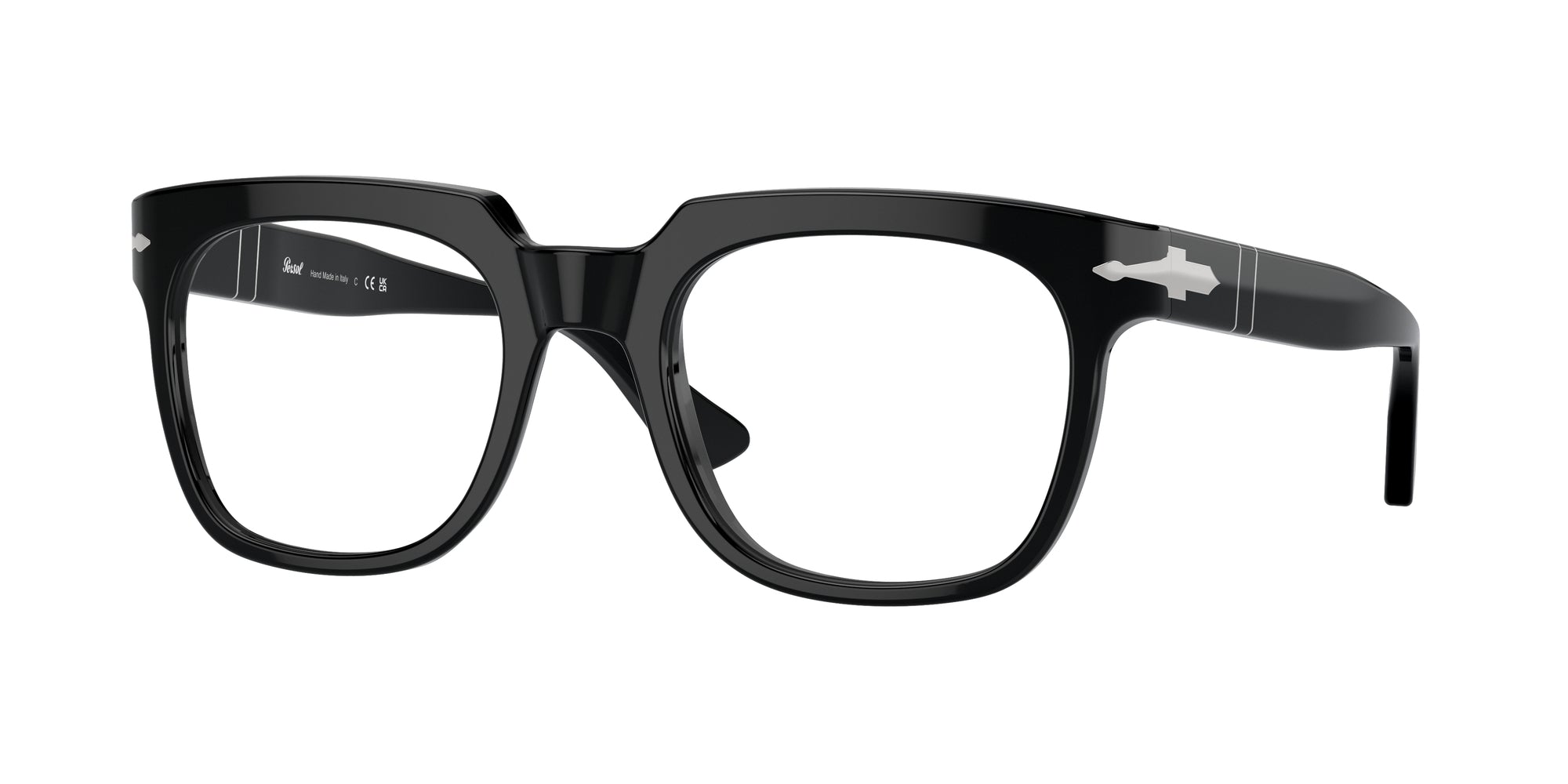 Persol Unisex Persol PO3325V 95 Montature da vista Acetato Nero Trasparente Pillow Normale Persol Unisex Persol PO3325V 95 Montature da vista Acetato Nero Trasparente Pillow Normale