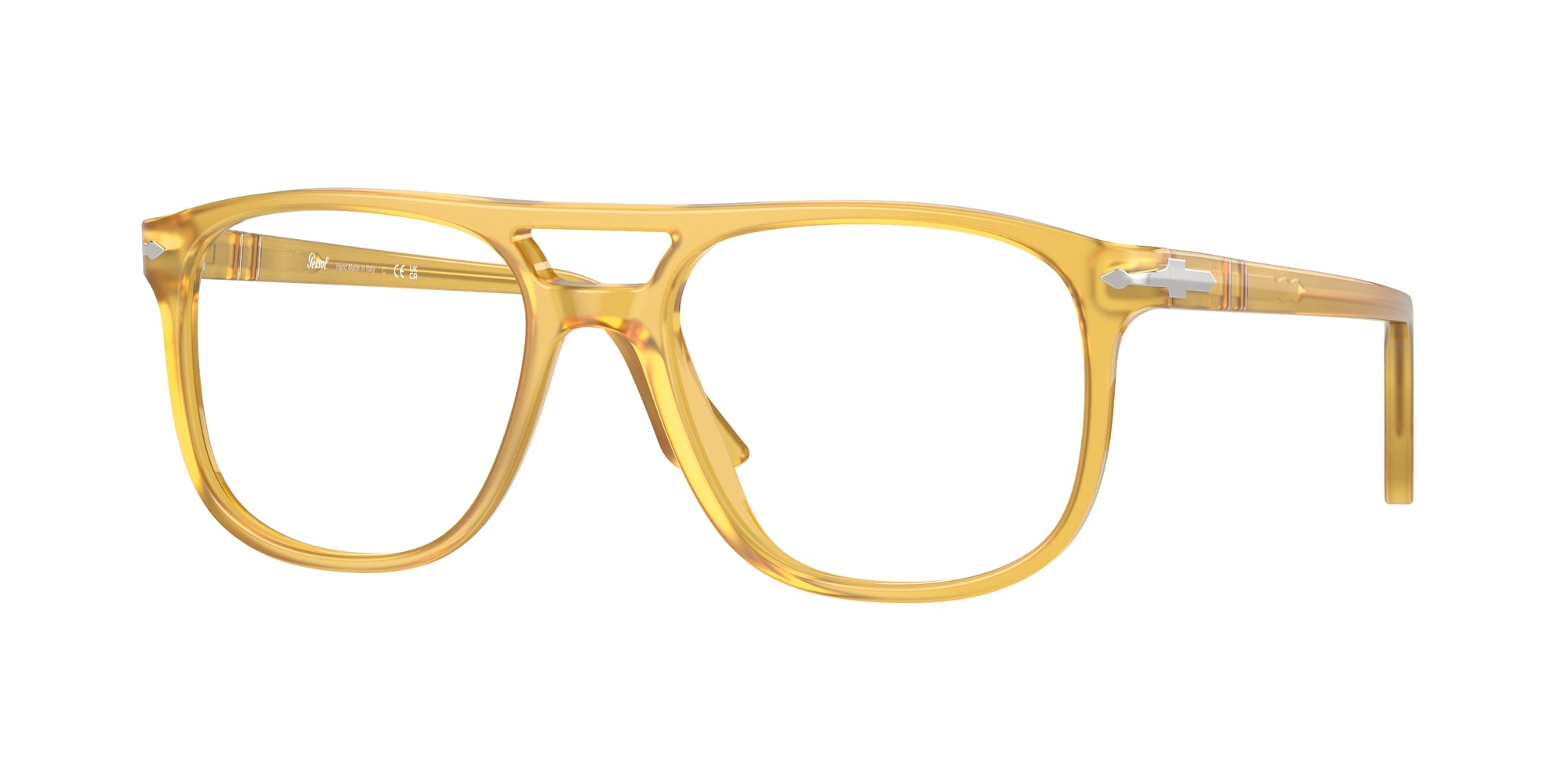 Persol Unisex Persol PO3329V GRETA 204 Montature da vista Acetato Giallo Trasparente Pilot Normale Persol Unisex Persol PO3329V GRETA 204 Montature da vista Acetato Giallo Trasparente Pilot Normale
