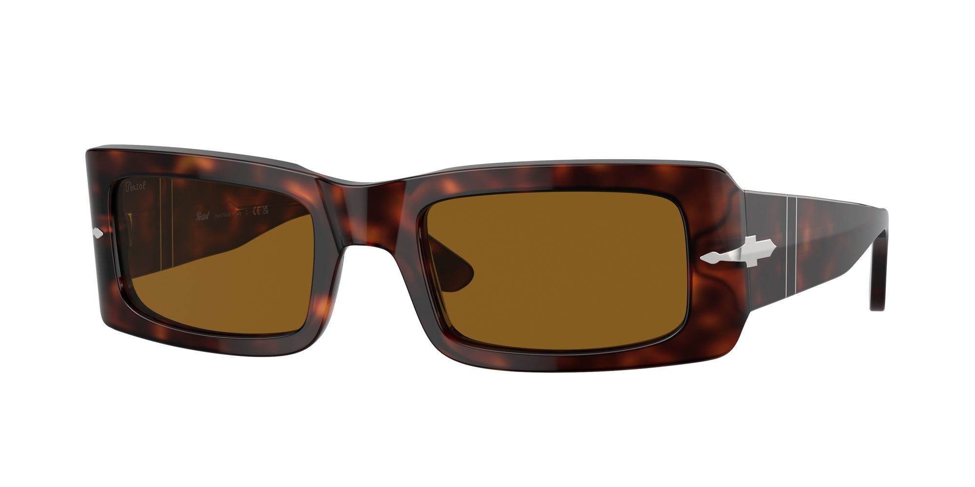 Persol Unisex Persol PO3332S FRANCIS 24/33 Occhiali da sole Acetato Tartaruga Marrone Squadrata Normale