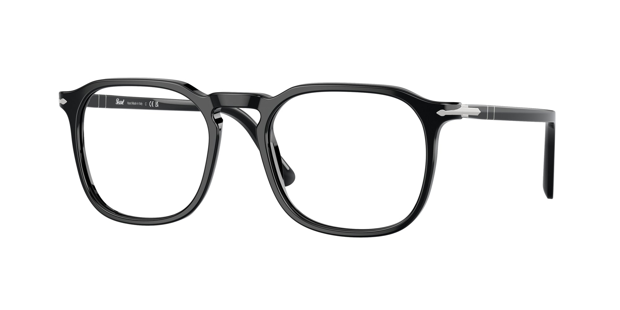 Persol Unisex Persol PO3337V 95 Montature da vista Acetato Nero Trasparente Pantos Normale Persol Unisex Persol PO3337V 95 Montature da vista Acetato Nero Trasparente Pantos Normale