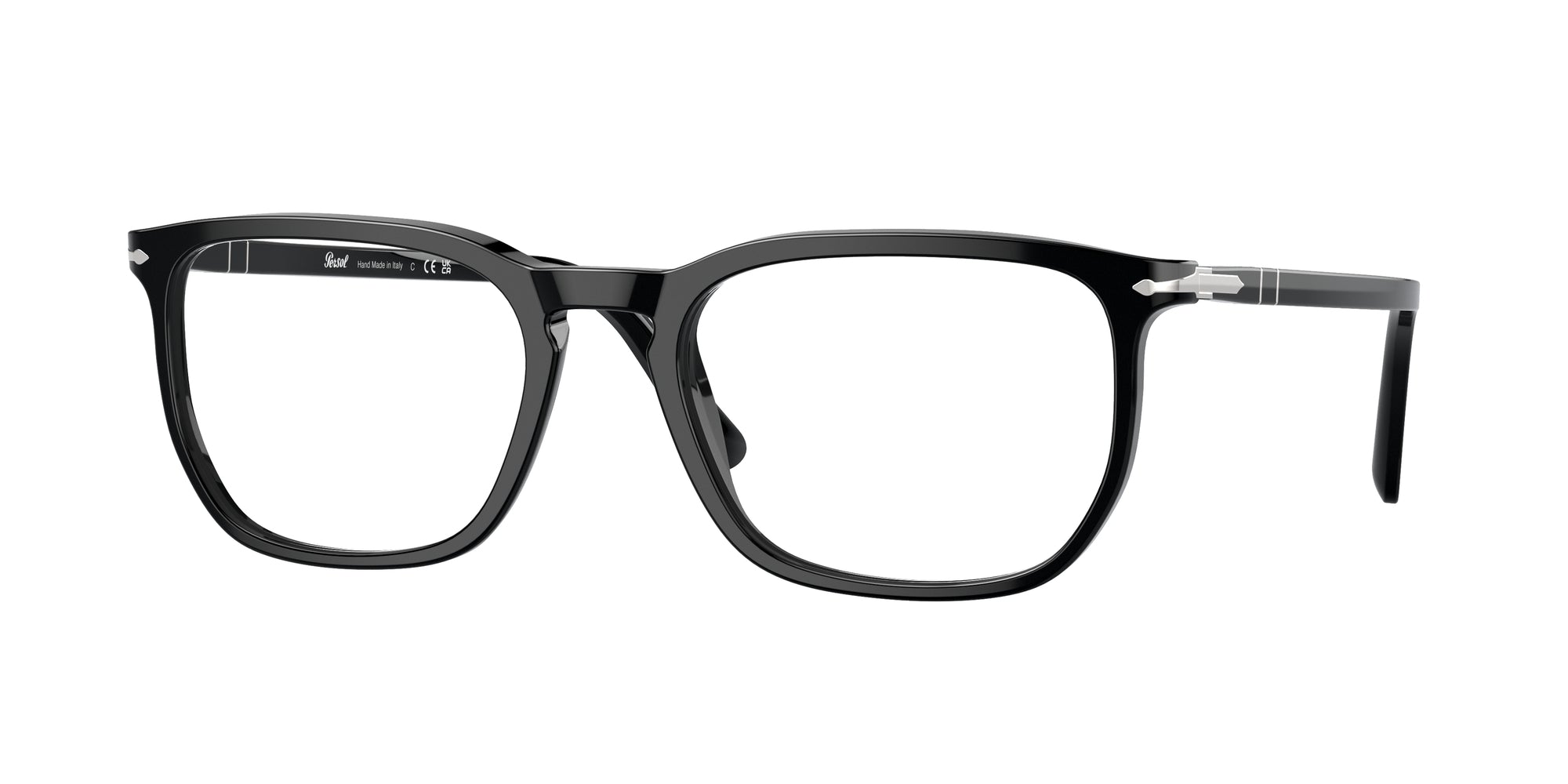 Persol Unisex Persol PO3339V 95 Montature da vista Acetato Nero Trasparente Squadrata Normale Persol Unisex Persol PO3339V 95 Montature da vista Acetato Nero Trasparente Squadrata Normale