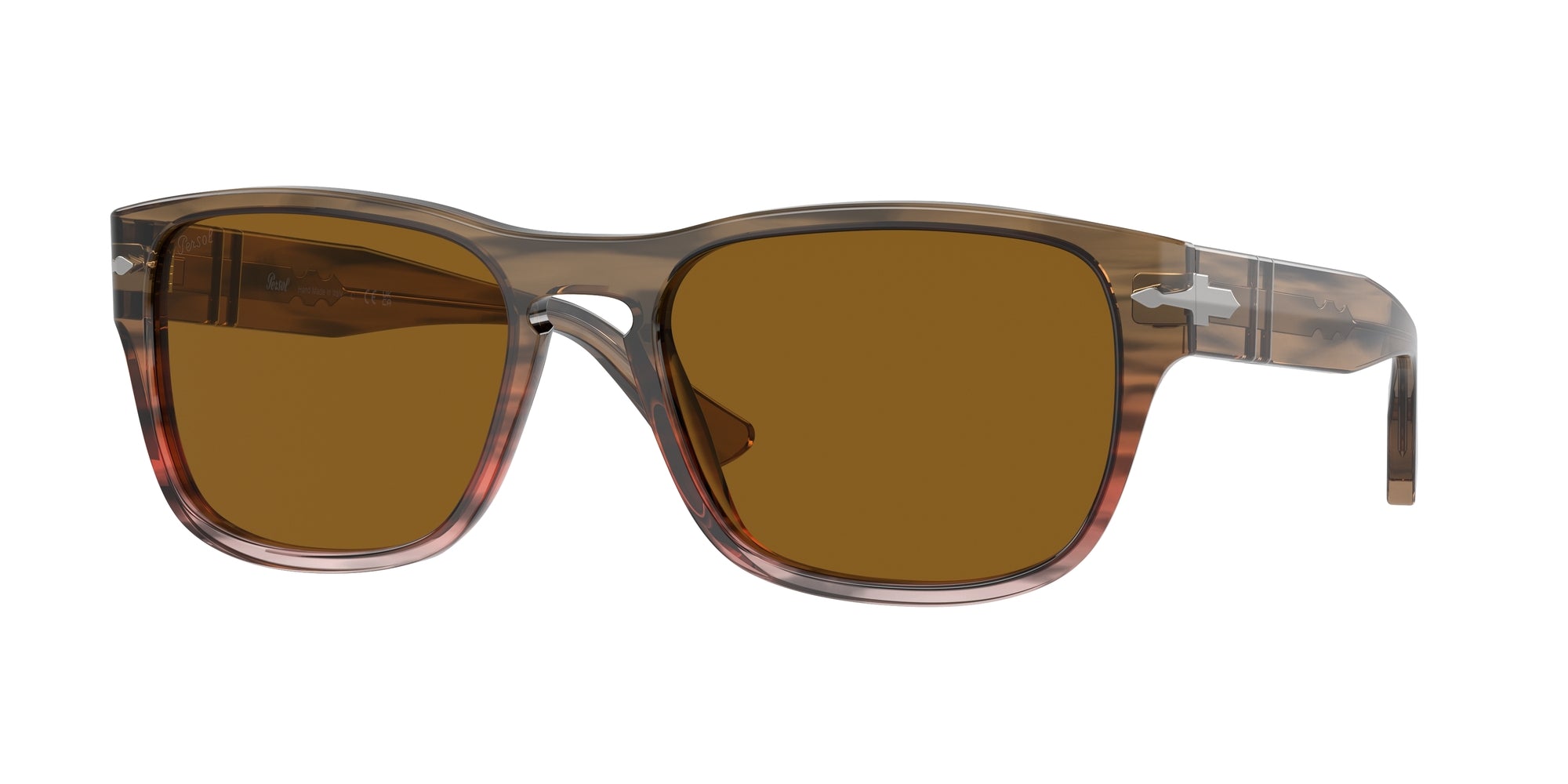 Persol Unisex Persol PO3341S 120633 Occhiali da sole Acetato Marrone Marrone Pillow Normale Persol Unisex Persol PO3341S 120633 Occhiali da sole Acetato Marrone Marrone Pillow Normale