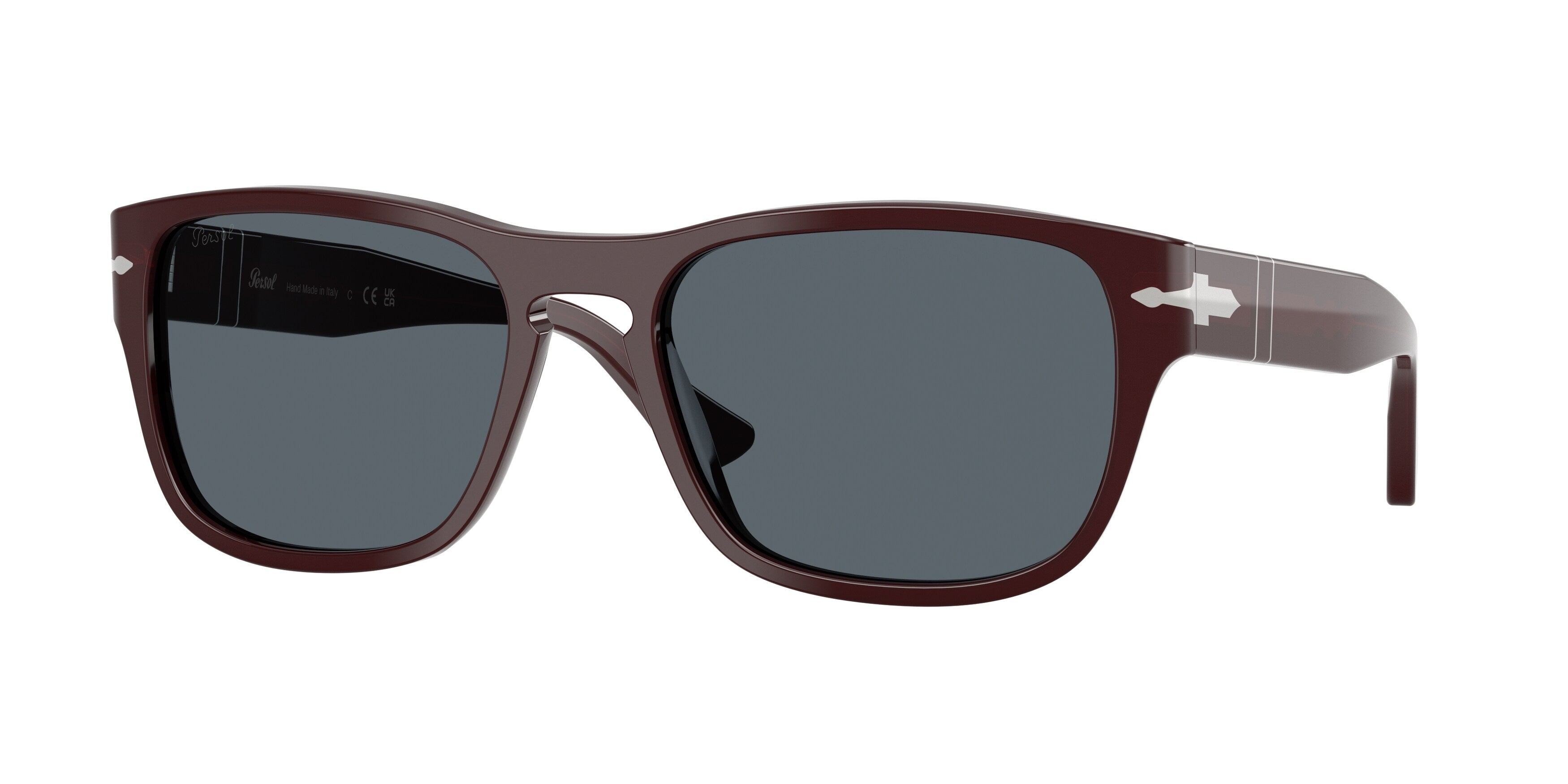 Persol Unisex Persol PO3341S 1241R5 Occhiali da sole Acetato Viola Blu Pillow Normale