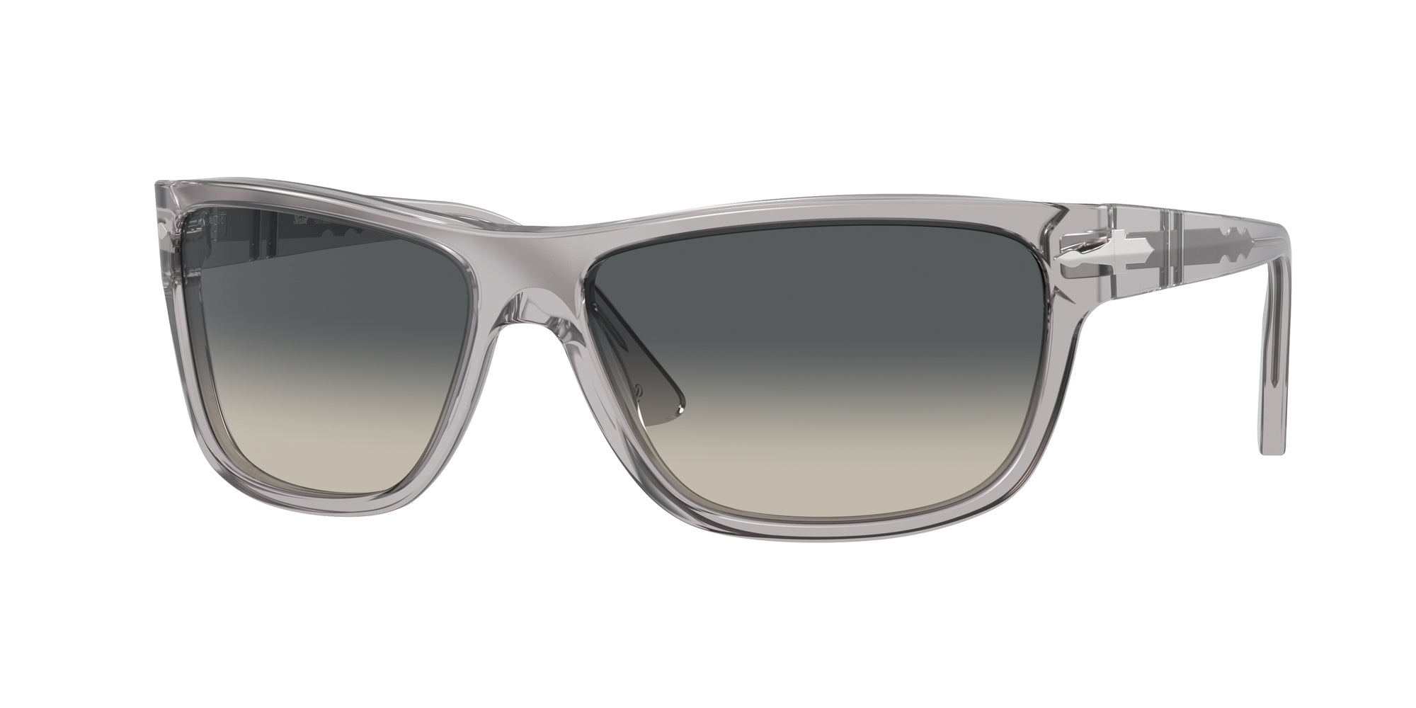 Persol Unisex Persol PO3342S 309/71 Occhiali da sole Acetato Grigio Grigio Squadrata Normale Sfumato