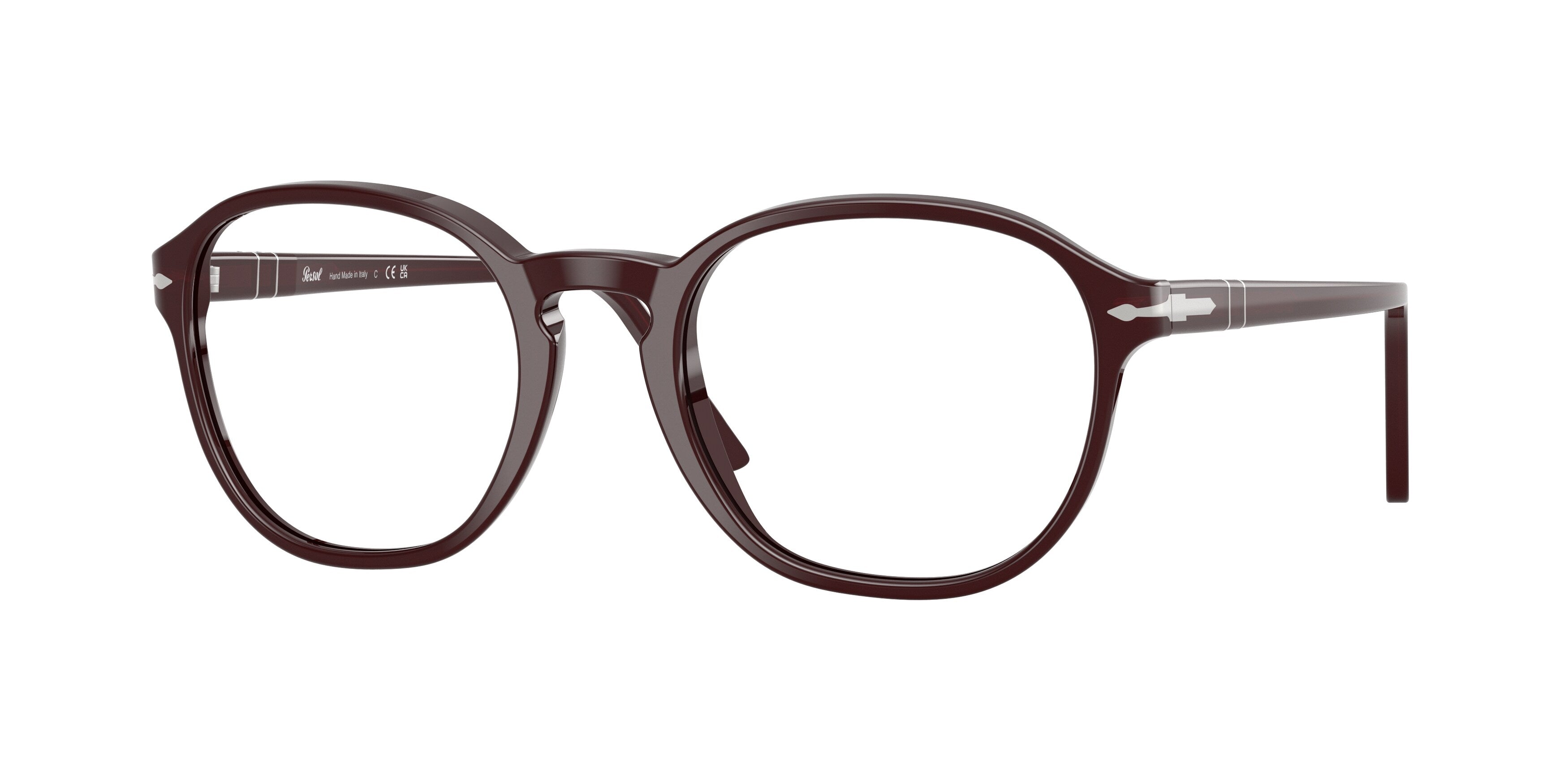 Persol Unisex Persol PO3343V 1241 Montature da vista Acetato Viola Pantos Normale