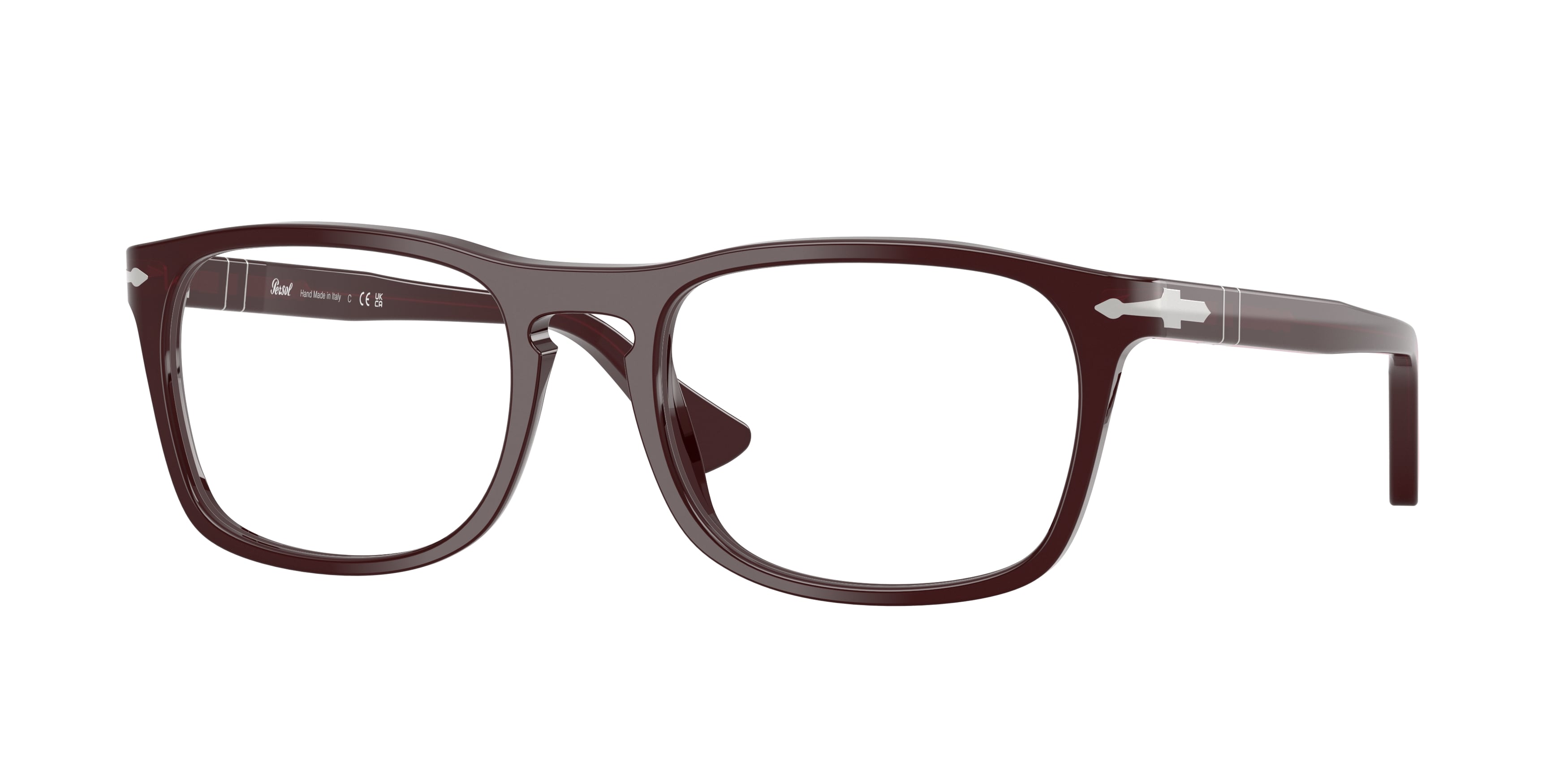 Persol Unisex Persol PO3344V 1241 Montature da vista Acetato Viola Pillow Normale