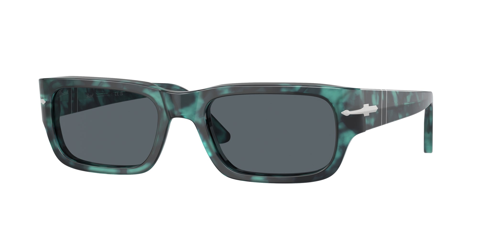 Persol Unisex Persol PO3347S ADRIEN 1211R5 Occhiali da sole Acetato Blu Blu Squadrata Normale Antiriflesso