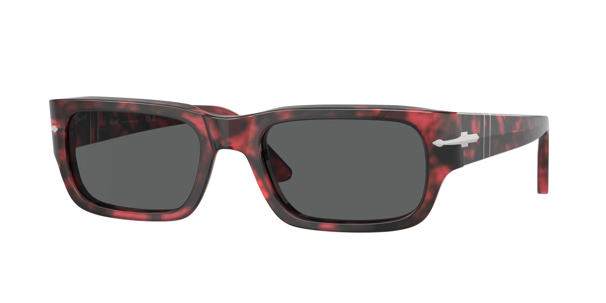 Persol Unisex Persol PO3347S ADRIEN 1212B1 Occhiali da sole Acetato Tartaruga Grigio Squadrata Normale