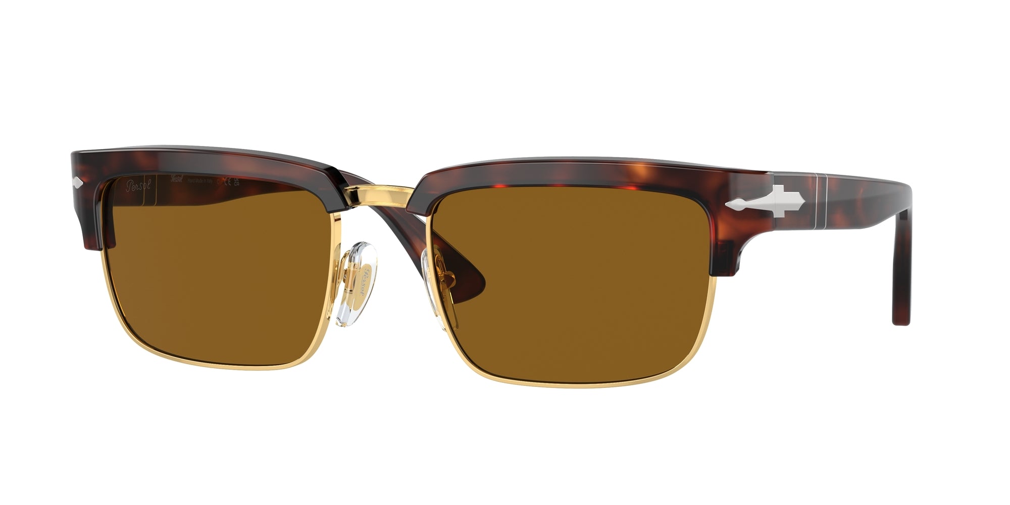 Persol Unisex Persol PO3354S 24/33 Occhiali da sole Acetato Tartaruga Marrone Squadrata Normale