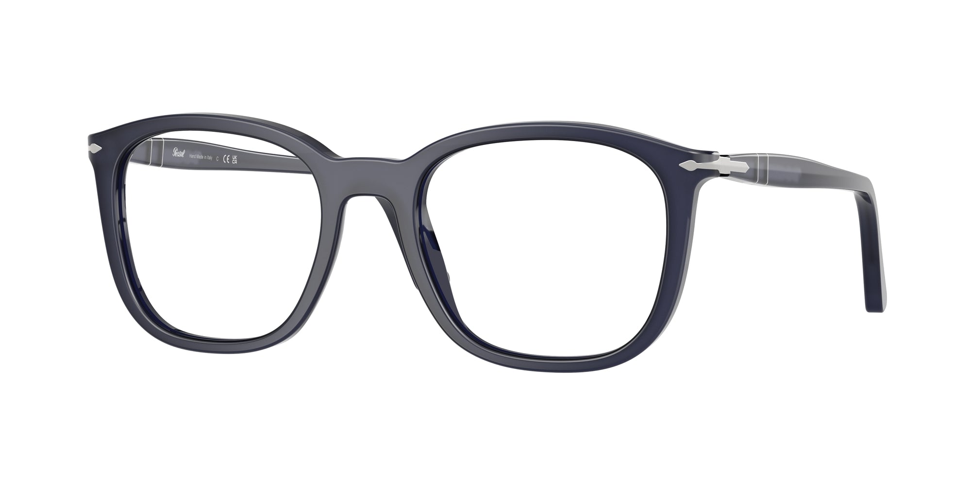Persol Unisex Persol PO3355V 1217 Montature da vista Acetato Blu Pillow Normale