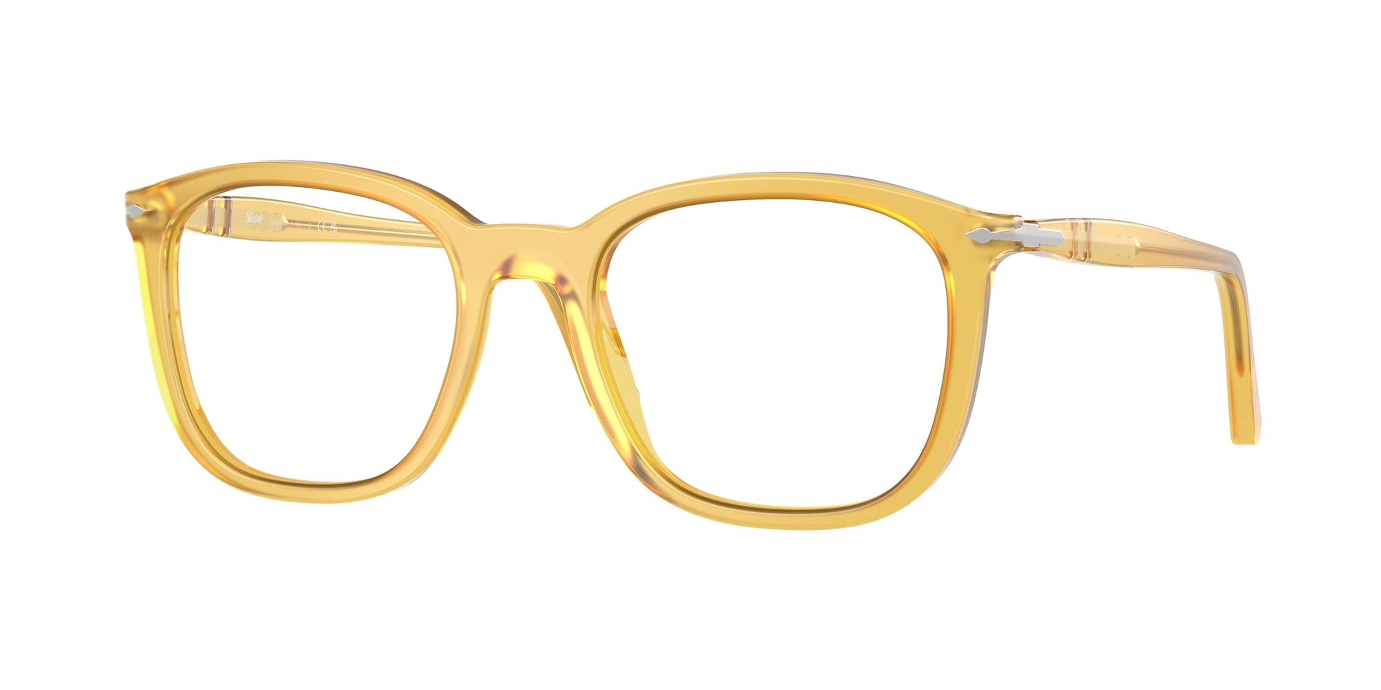 Persol Unisex Persol PO3355V 204 Montature da vista Acetato Giallo Pillow Normale