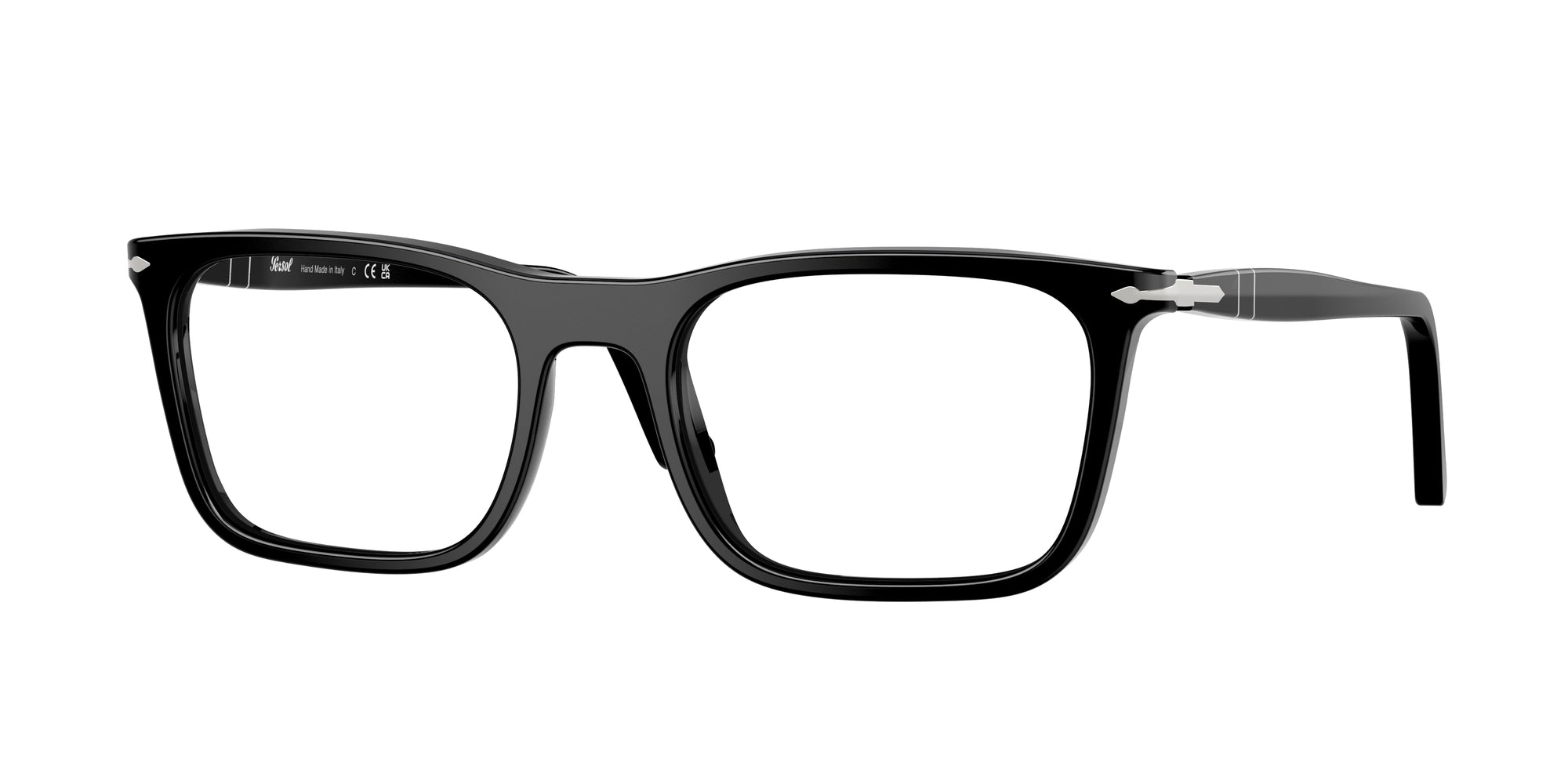 Persol Unisex Persol PO3358V 95 Montature da vista Acetato Nero Squadrata Normale