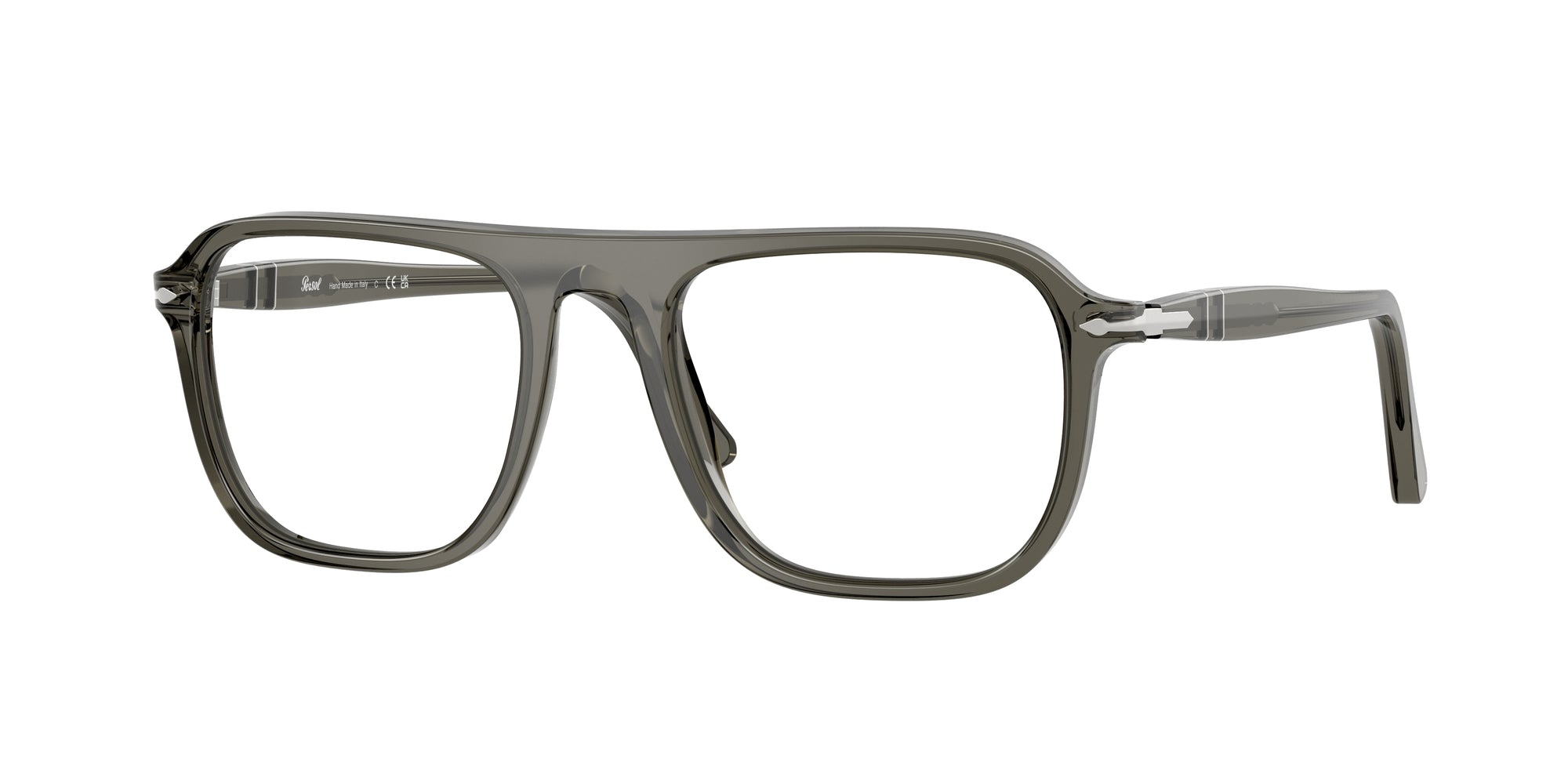 Persol Unisex Persol PO3359V JACQUES 1103 Montature da vista Acetato Grigio Squadrata Normale