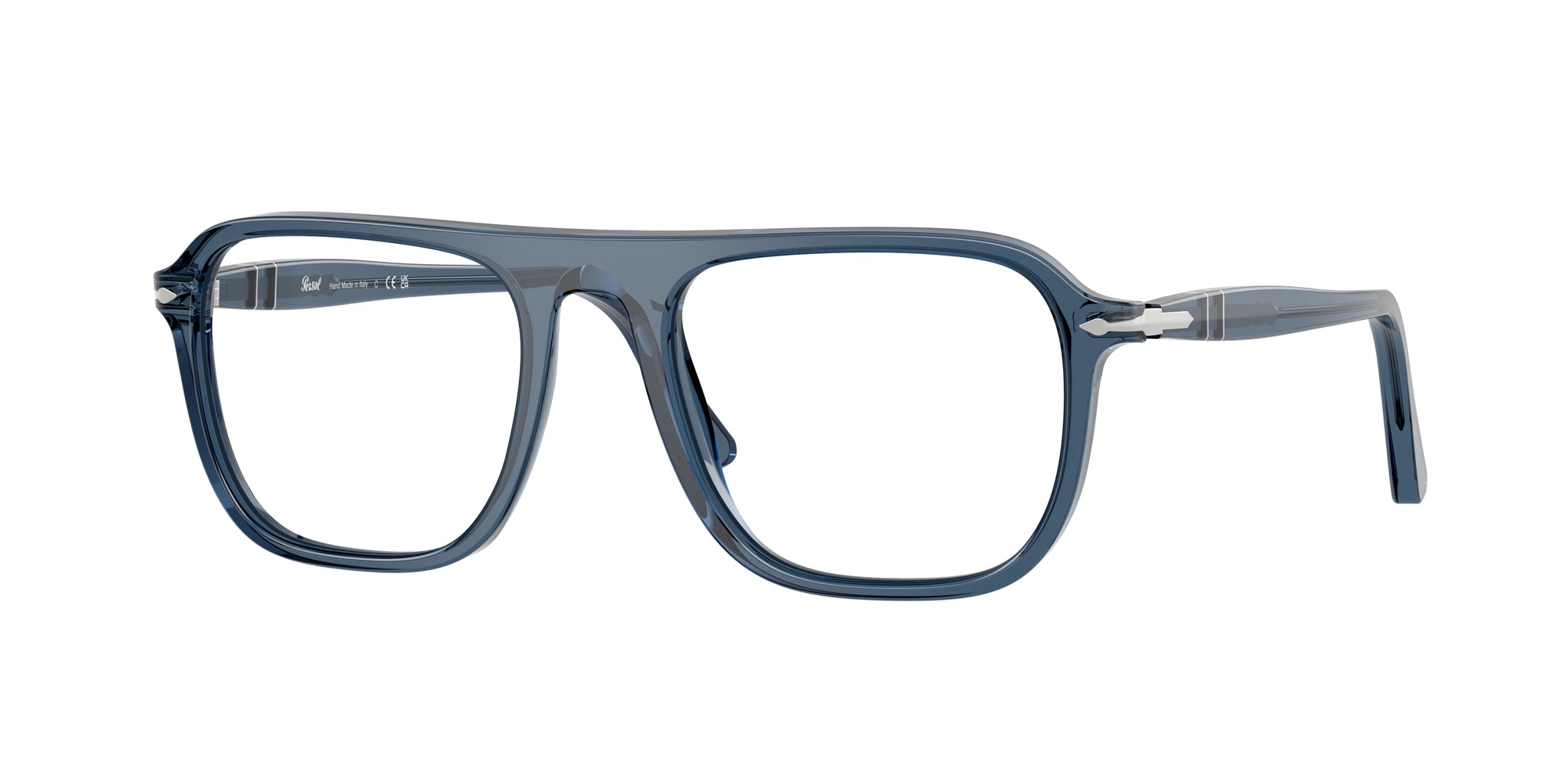 Persol Unisex Persol PO3359V JACQUES 1197 Montature da vista Acetato Blu Squadrata Normale