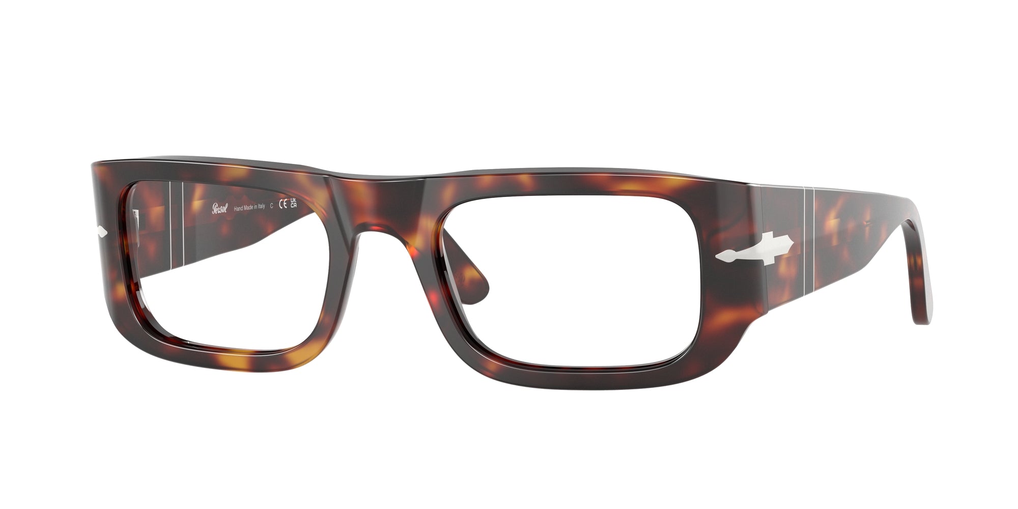 Persol Unisex Persol PO3362V WES 24 Montature da vista Acetato Tartaruga Pillow Normale