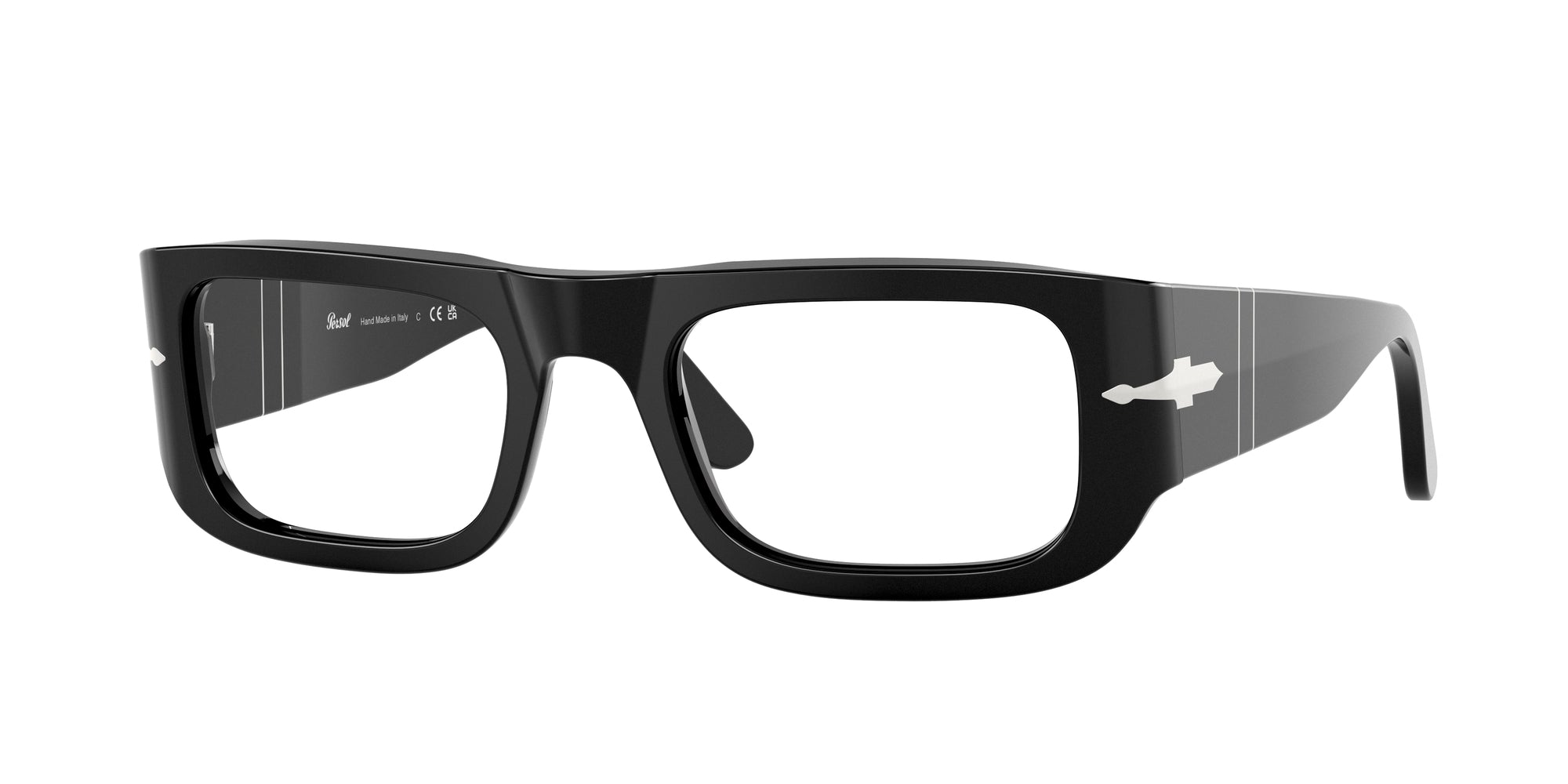 Persol Unisex Persol PO3362V WES 95 Montature da vista Acetato Nero Pillow Normale