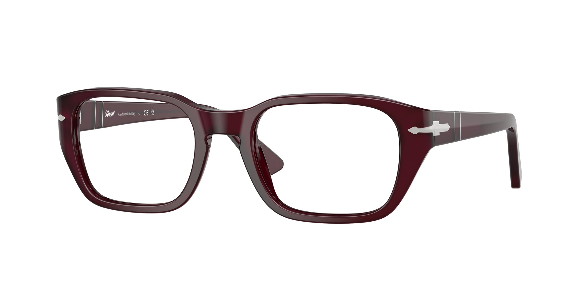 Persol Unisex Persol PO3365V 1216 Montature da vista Acetato Bordeaux Pillow Normale Persol Unisex Persol PO3365V 1216 Montature da vista Acetato Bordeaux Pillow Normale
