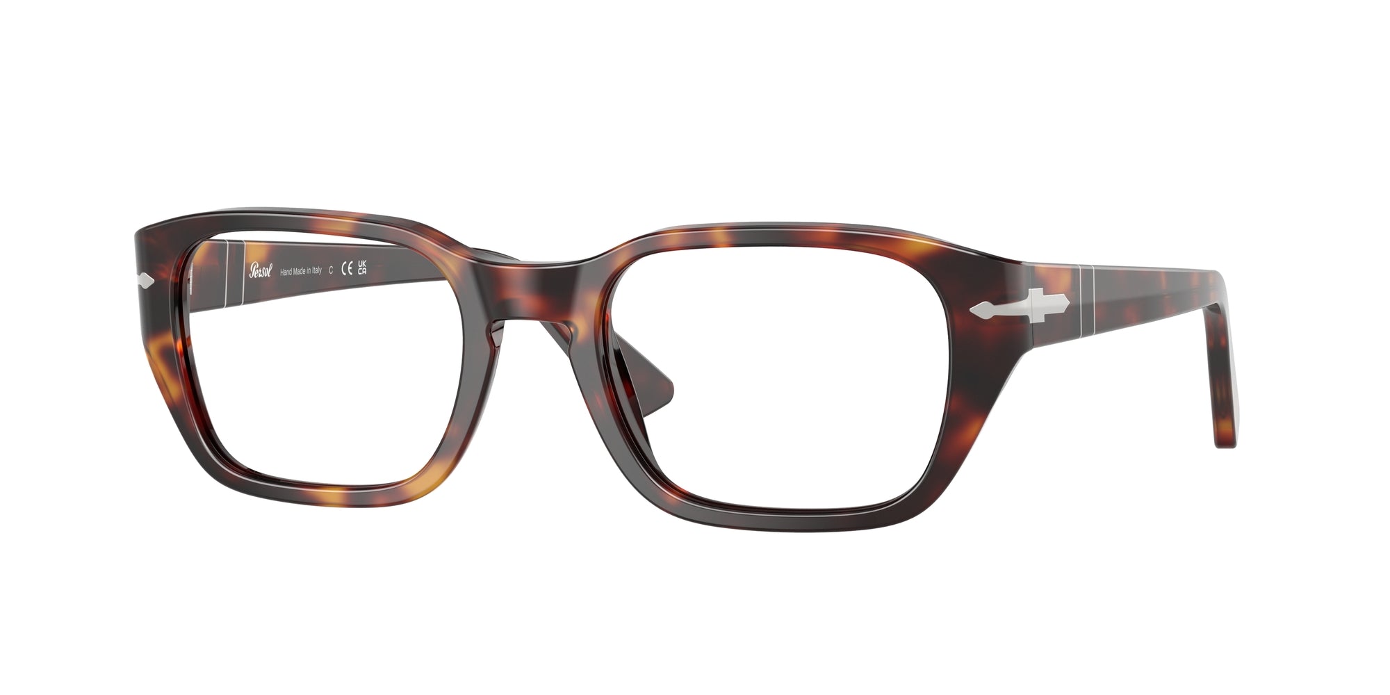 Persol Unisex Persol PO3365V 24 Montature da vista Acetato Tartaruga Pillow Normale