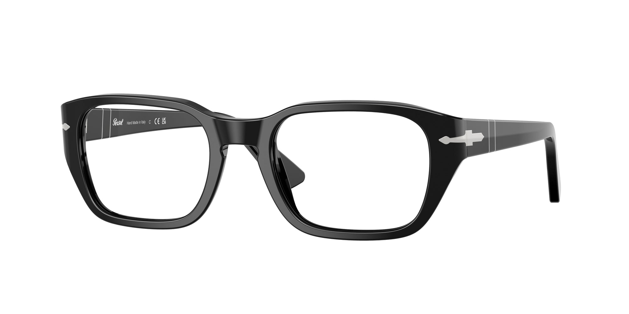 Persol Unisex Persol PO3365V 95 Montature da vista Acetato Nero Pillow Normale