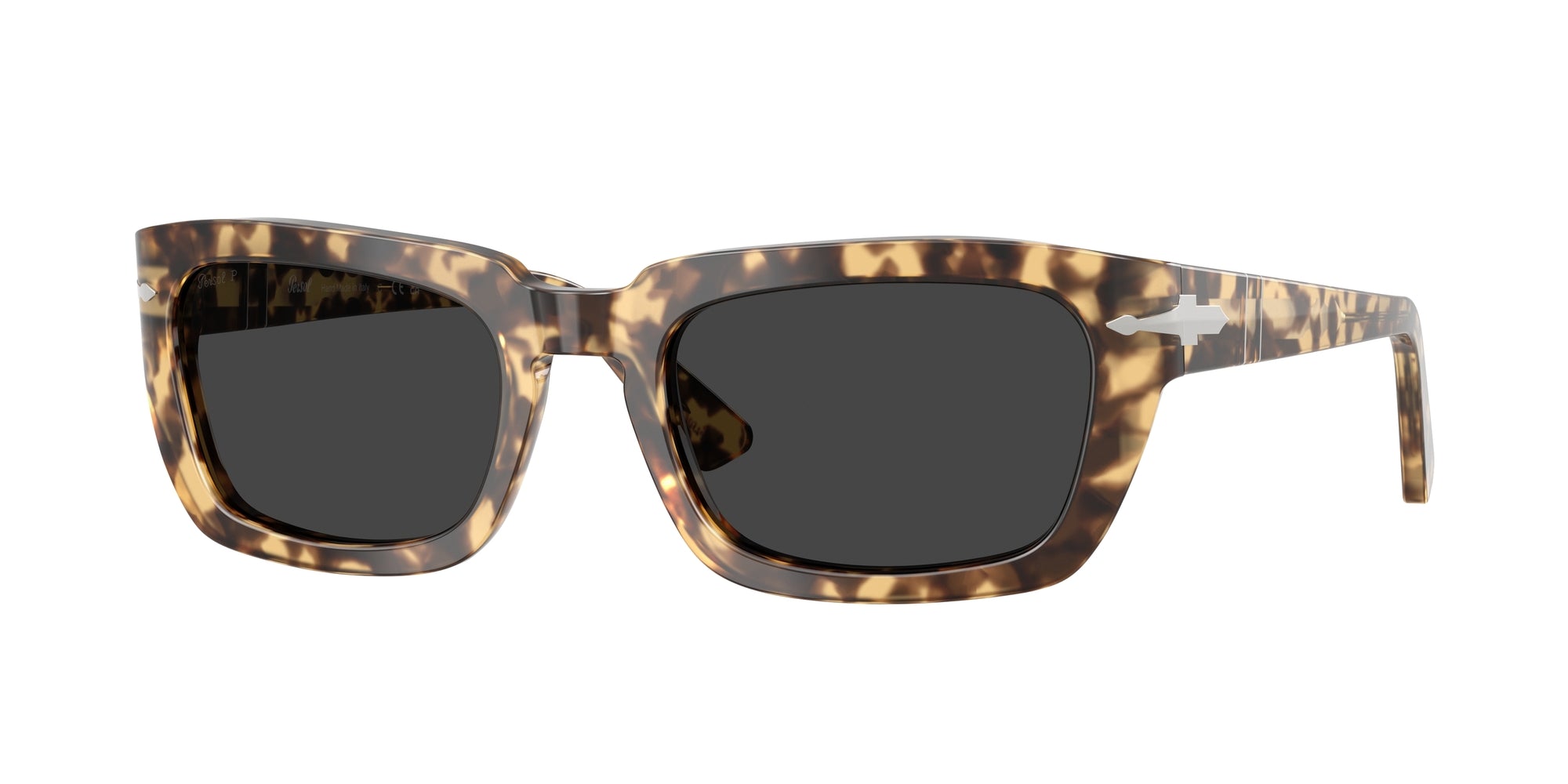 Persol Unisex Persol PO3367S 105648 Occhiali da sole Acetato Tartaruga Grigio Pillow Polarizzata