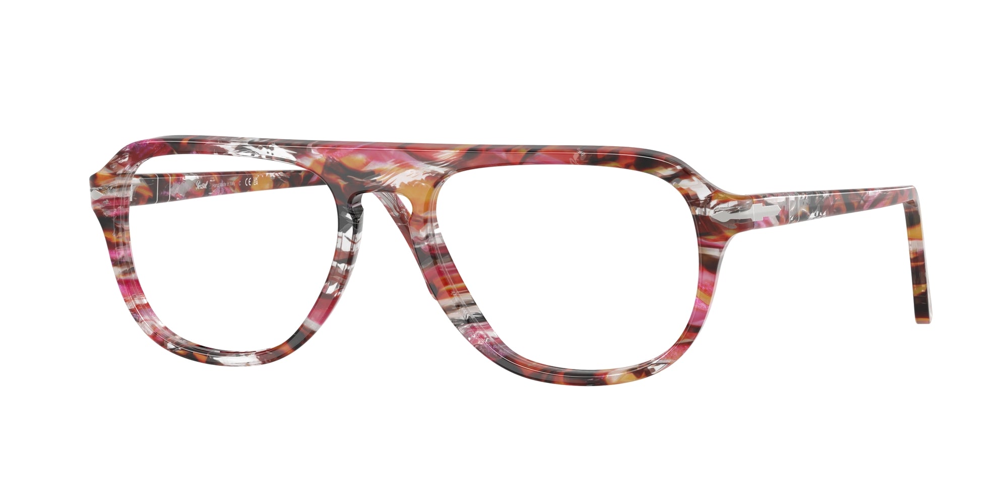 Persol Unisex Persol PO3368V 1220 Montature da vista Acetato Multi-colore Pilot Normale