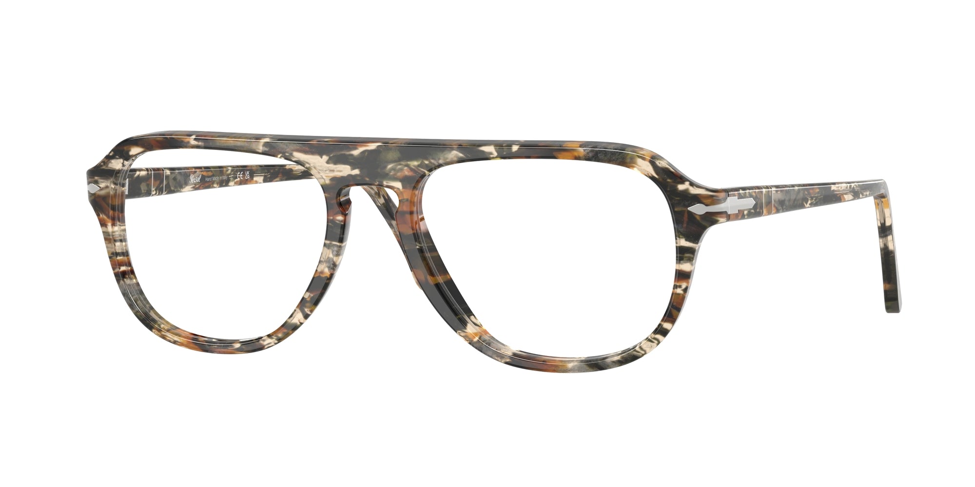 Persol Unisex Persol PO3368V 1221 Montature da vista Acetato Multi-colore Pilot Normale
