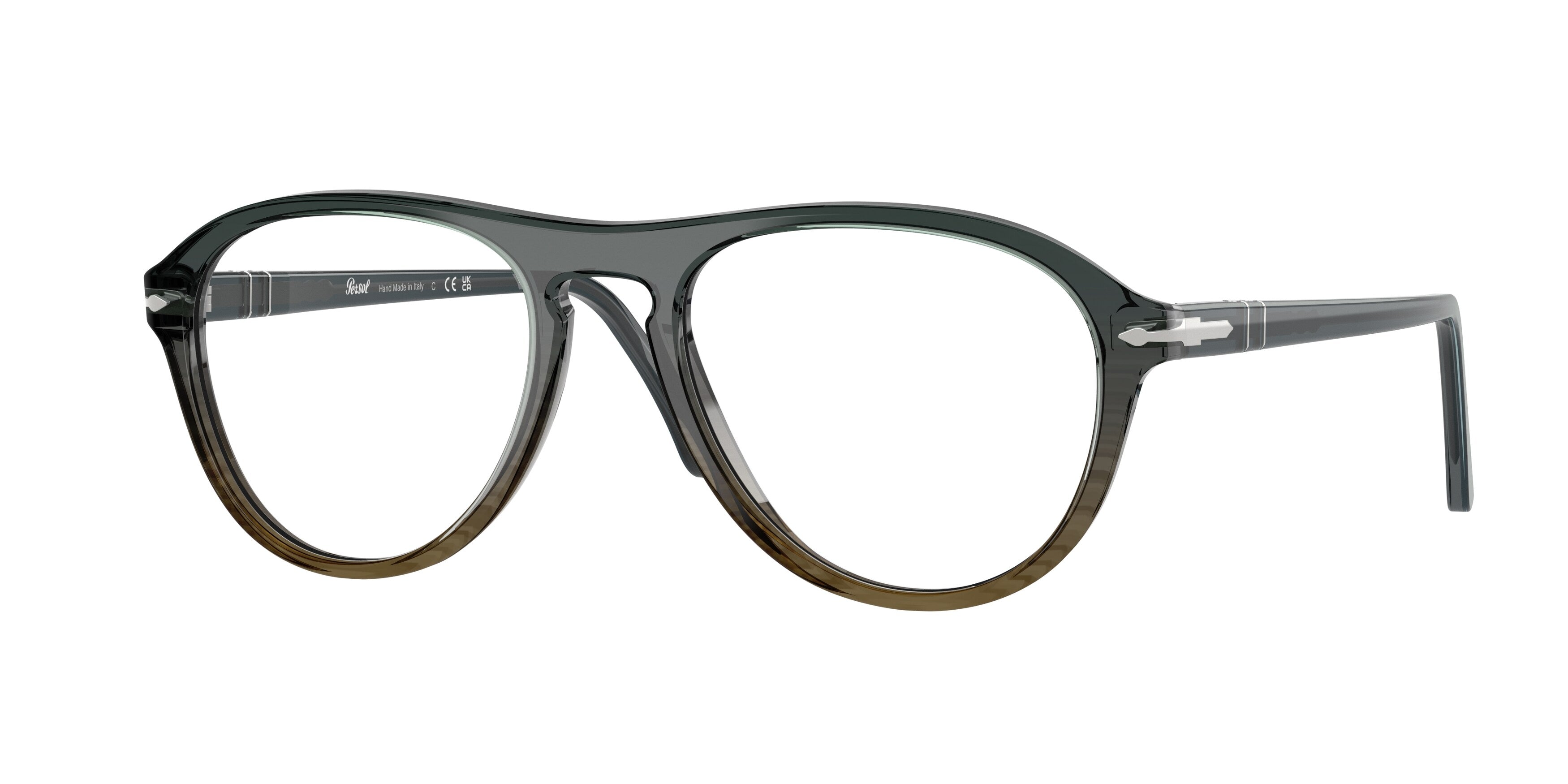 Persol Unisex Persol PO3371V LYNN 1012 Montature da vista Acetato Grigio Trasparente Pilot Normale Persol Unisex Persol PO3371V LYNN 1012 Montature da vista Acetato Grigio Trasparente Pilot Normale