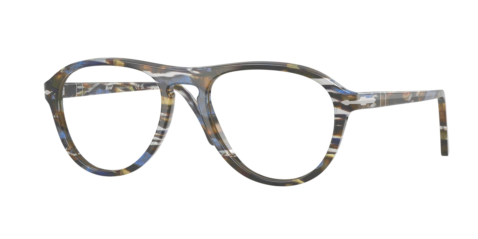 Persol Unisex Persol PO3371V LYNN 1222 Montature da vista Acetato Multi-colore Pilot Normale Persol Unisex Persol PO3371V LYNN 1222 Montature da vista Acetato Multi-colore Pilot Normale