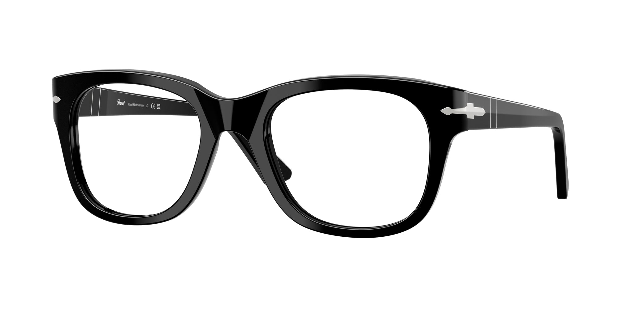 Persol Unisex Persol PO3372V 95 Montature da vista Acetato Nero Squadrata Normale Persol Unisex Persol PO3372V 95 Montature da vista Acetato Nero Squadrata Normale