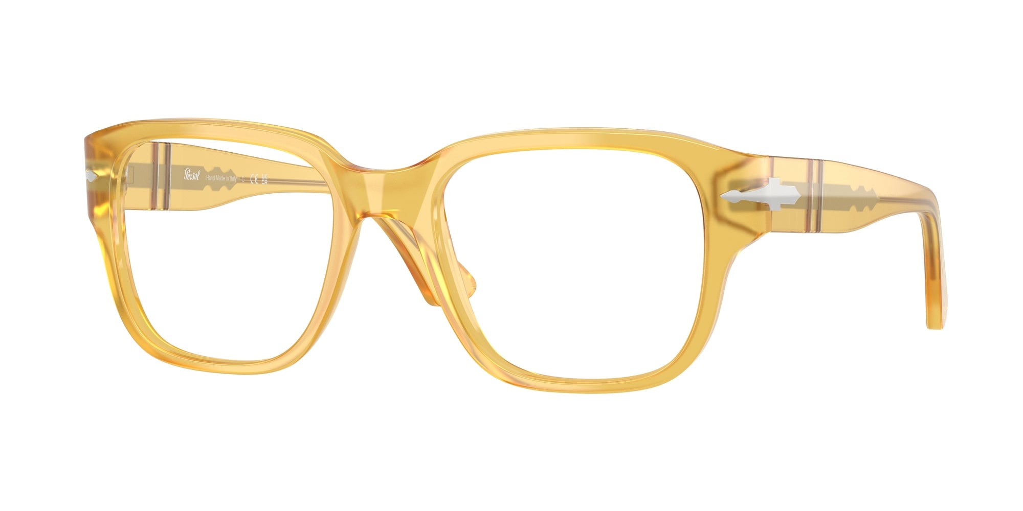 Persol Unisex Persol PO3374V 204 Montature da vista Acetato Giallo Squadrata Normale Persol Unisex Persol PO3374V 204 Montature da vista Acetato Giallo Squadrata Normale