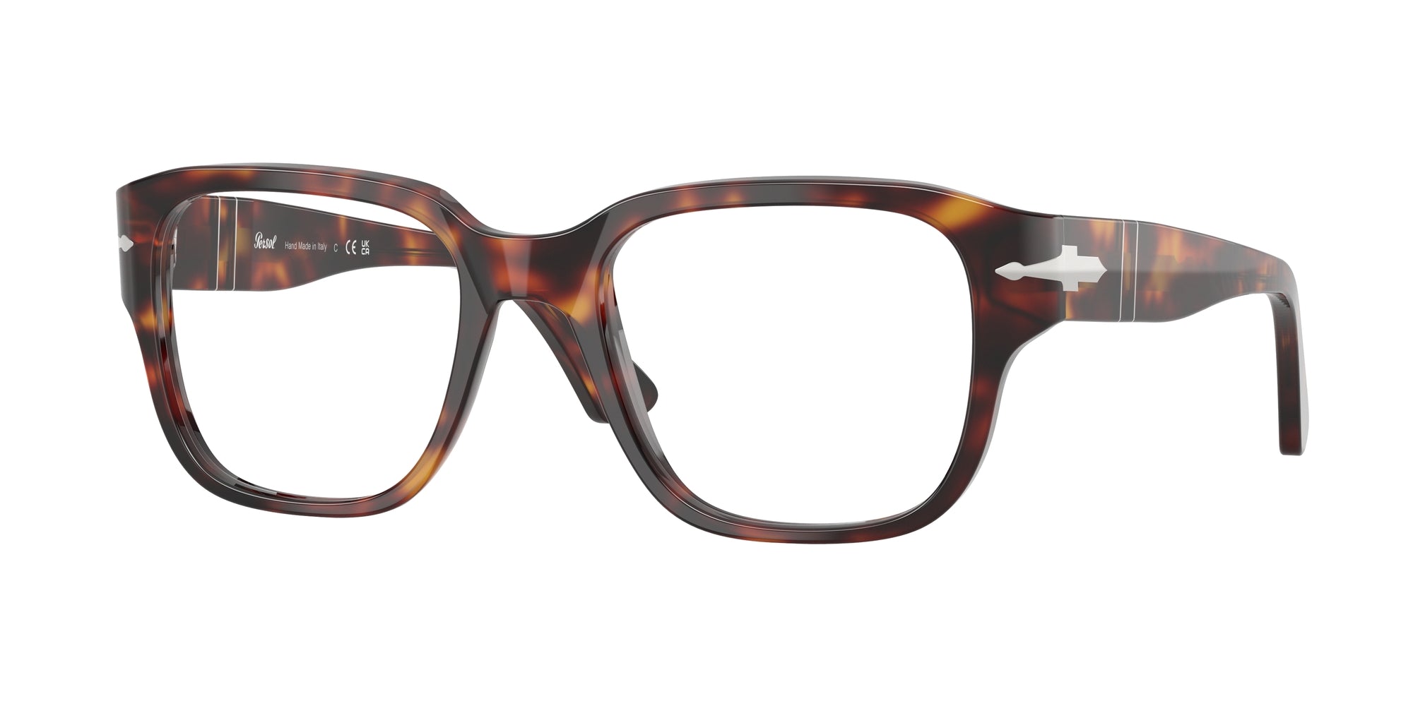 Persol Unisex Persol PO3374V 24 Montature da vista Acetato Tartaruga Squadrata Normale