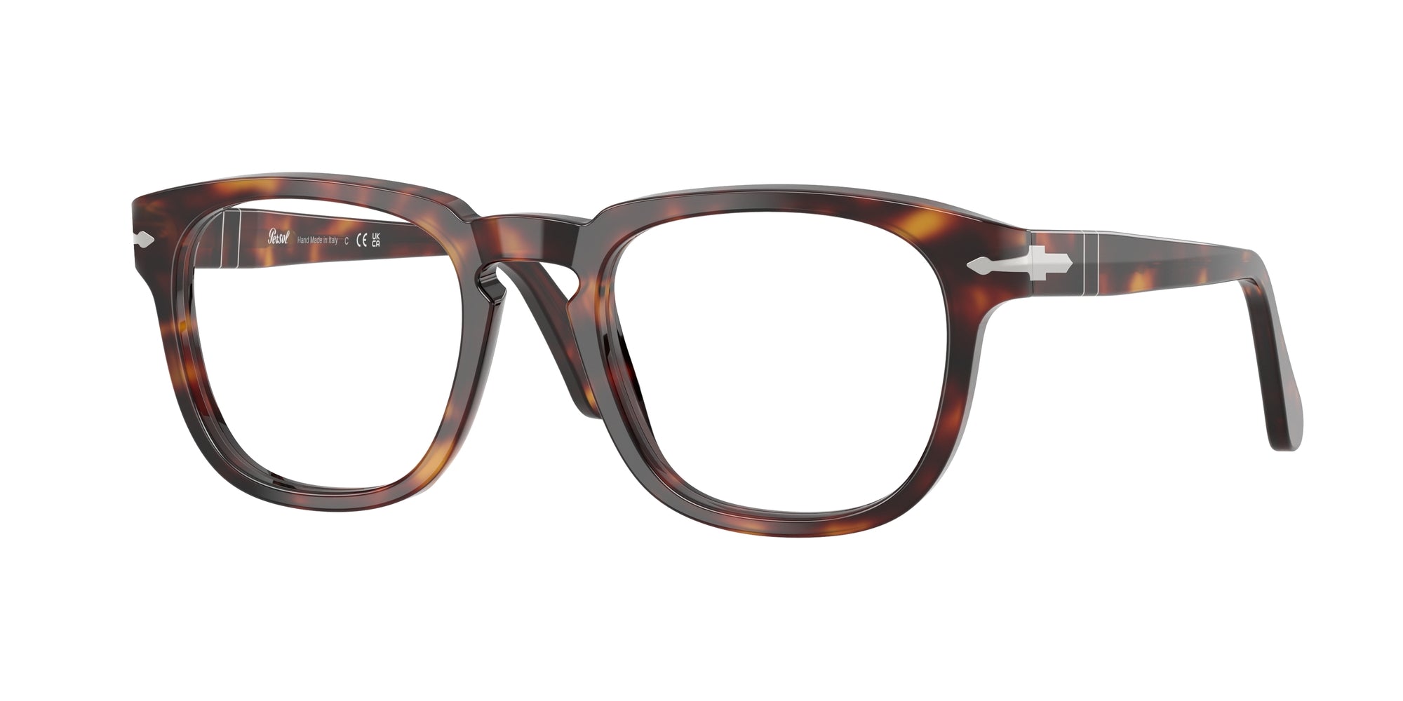 Persol Unisex Persol PO3376V 24 Montature da vista Acetato Tartaruga Squadrata Normale