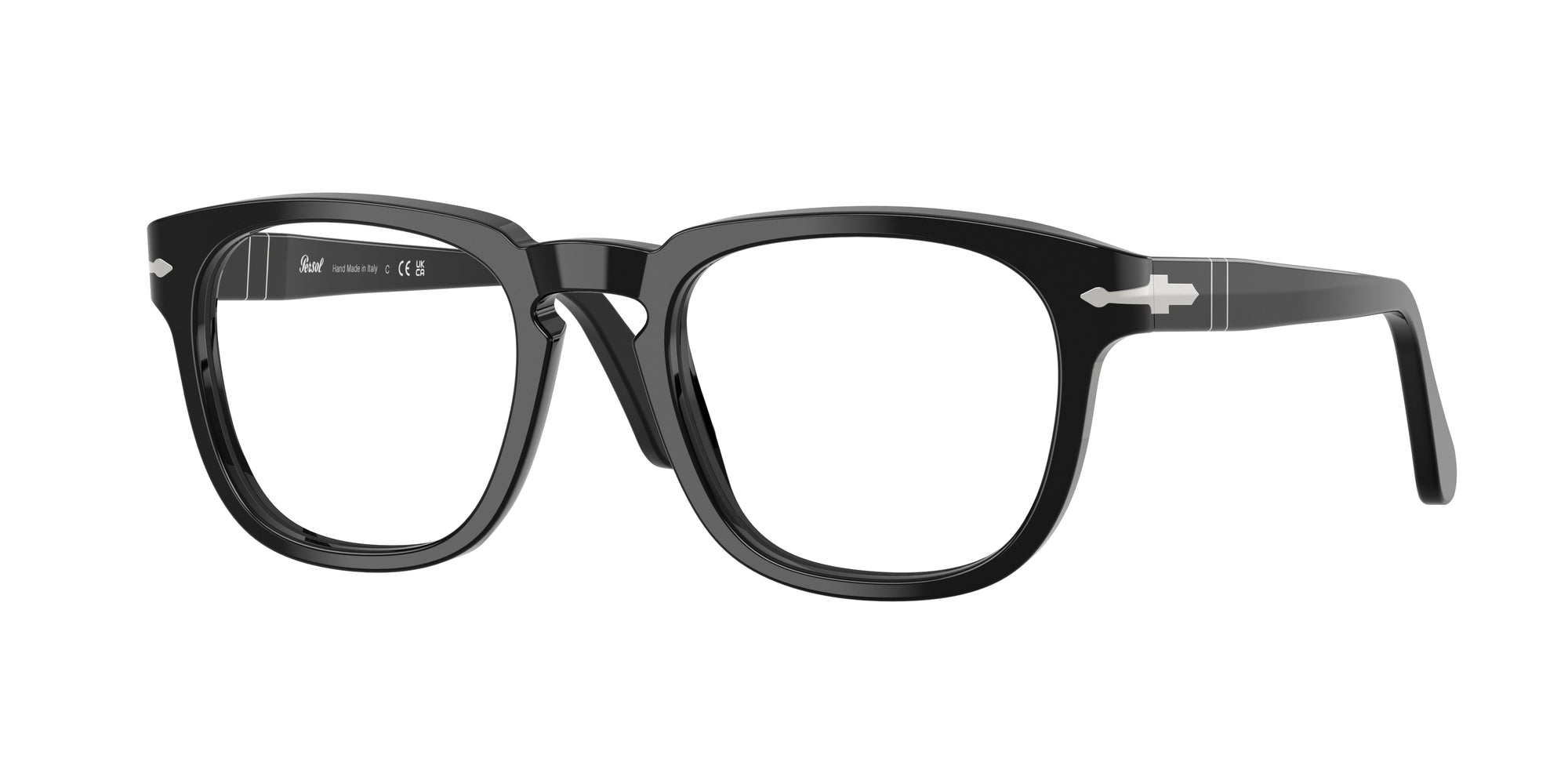 Persol Unisex Persol PO3376V 95 Montature da vista Acetato Nero Squadrata Normale Persol Unisex Persol PO3376V 95 Montature da vista Acetato Nero Squadrata Normale
