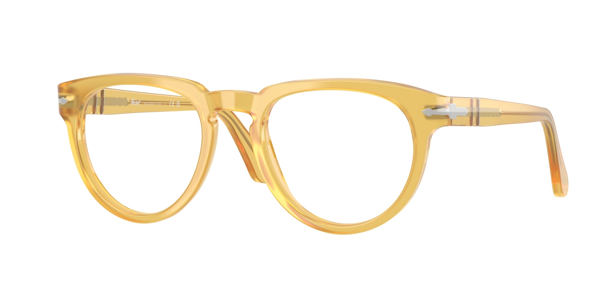 Persol Unisex Persol PO3377V 204 Montature da vista Acetato Giallo Pantos Normale