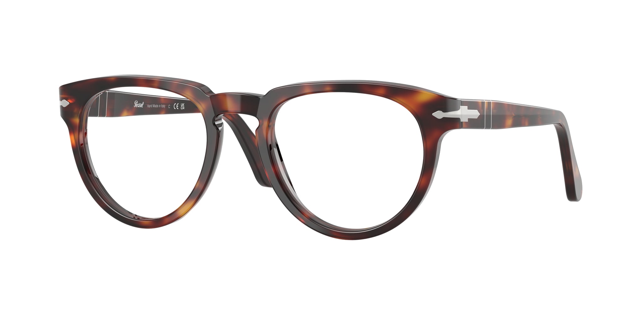 Persol Unisex Persol PO3377V 24 Montature da vista Acetato Tartaruga Pantos Normale