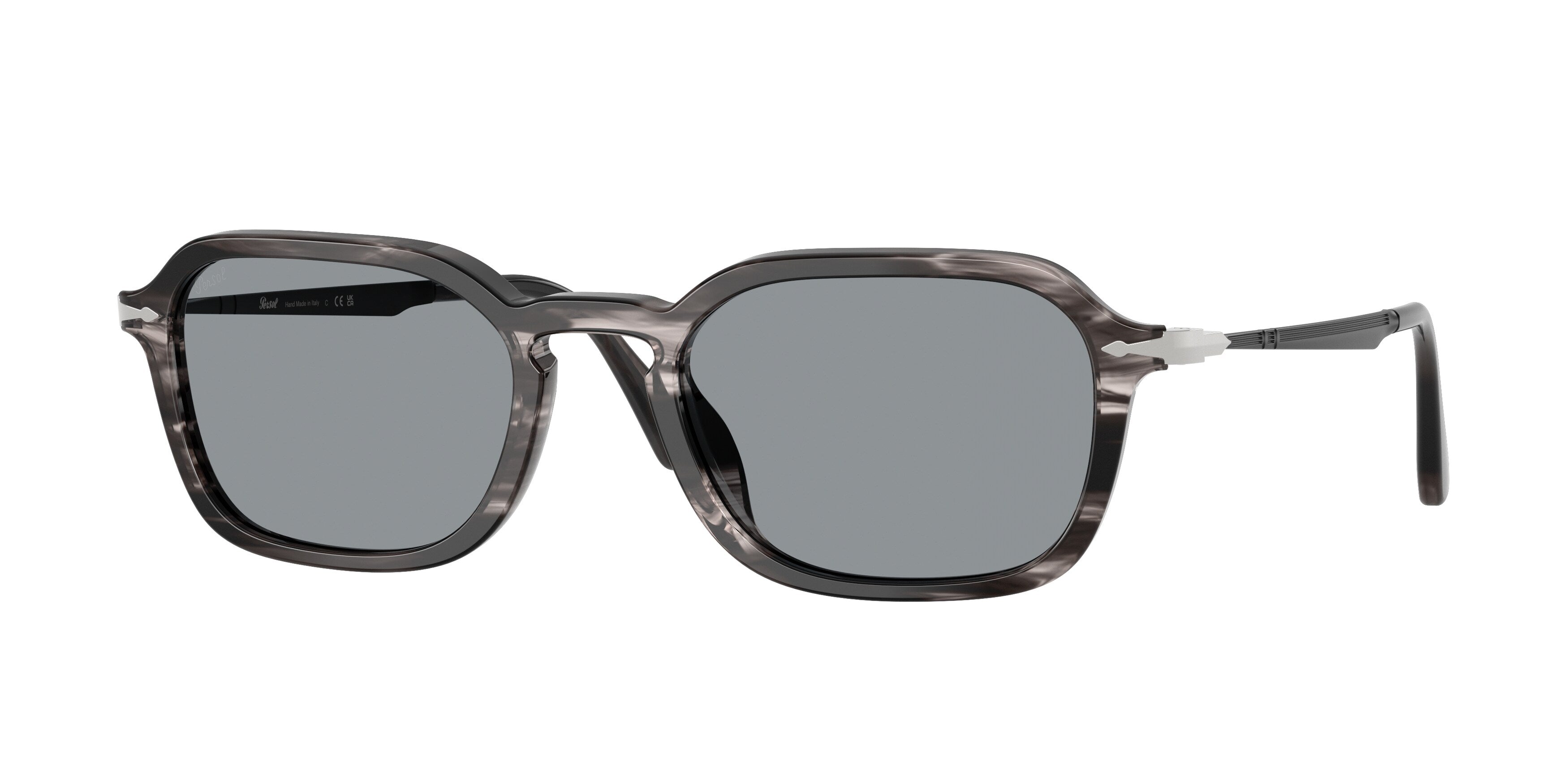 Persol Unisex Persol PO3381S 1238R5 Occhiali da sole Acetato Grigio Blu Pantos Normale Persol Unisex Persol PO3381S 1238R5 Occhiali da sole Acetato Grigio Blu Pantos Normale