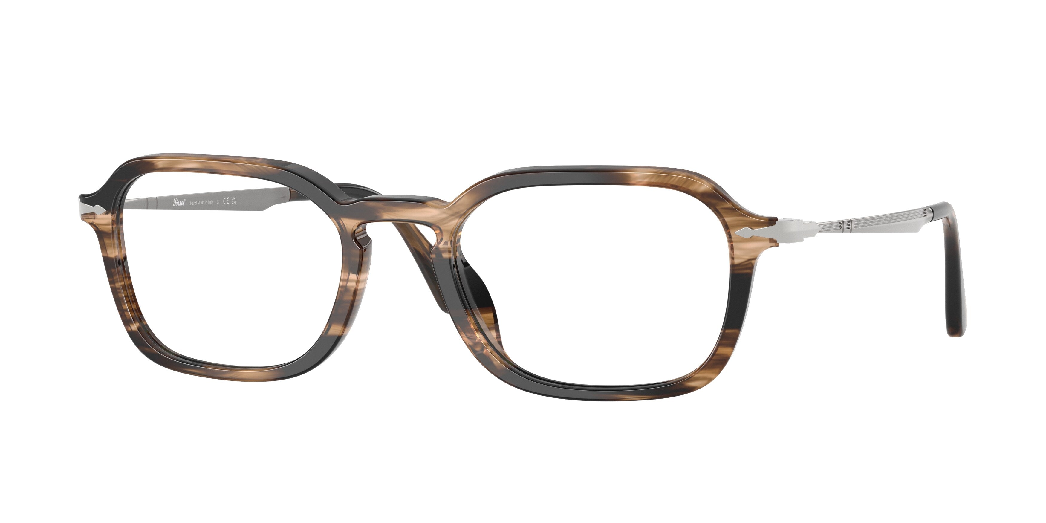 Persol Unisex Persol PO3381V 1236 Montature da vista Acetato Marrone Pillow Normale