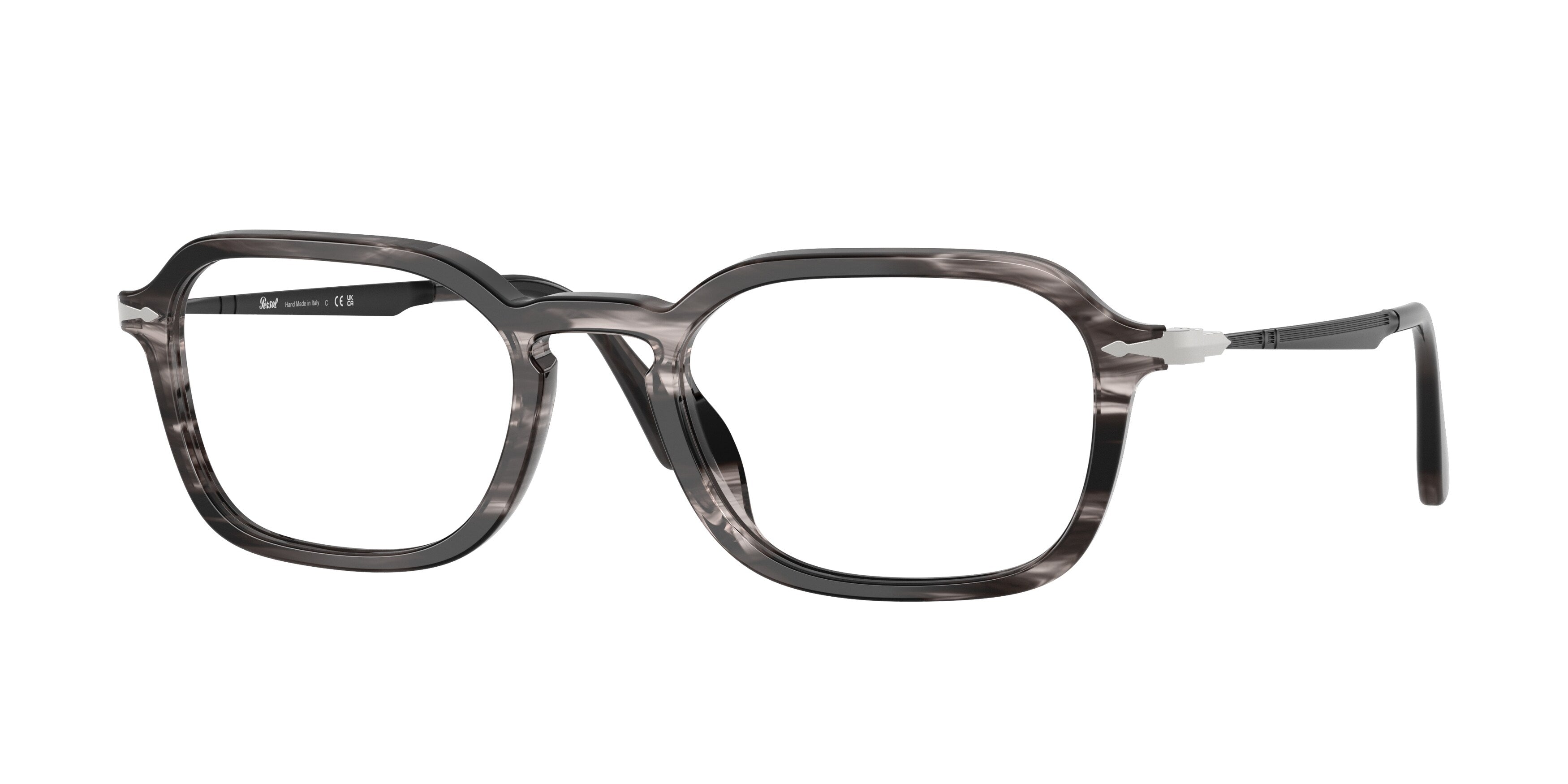 Persol Unisex Persol PO3381V 1238 Montature da vista Acetato Grigio Pillow Normale