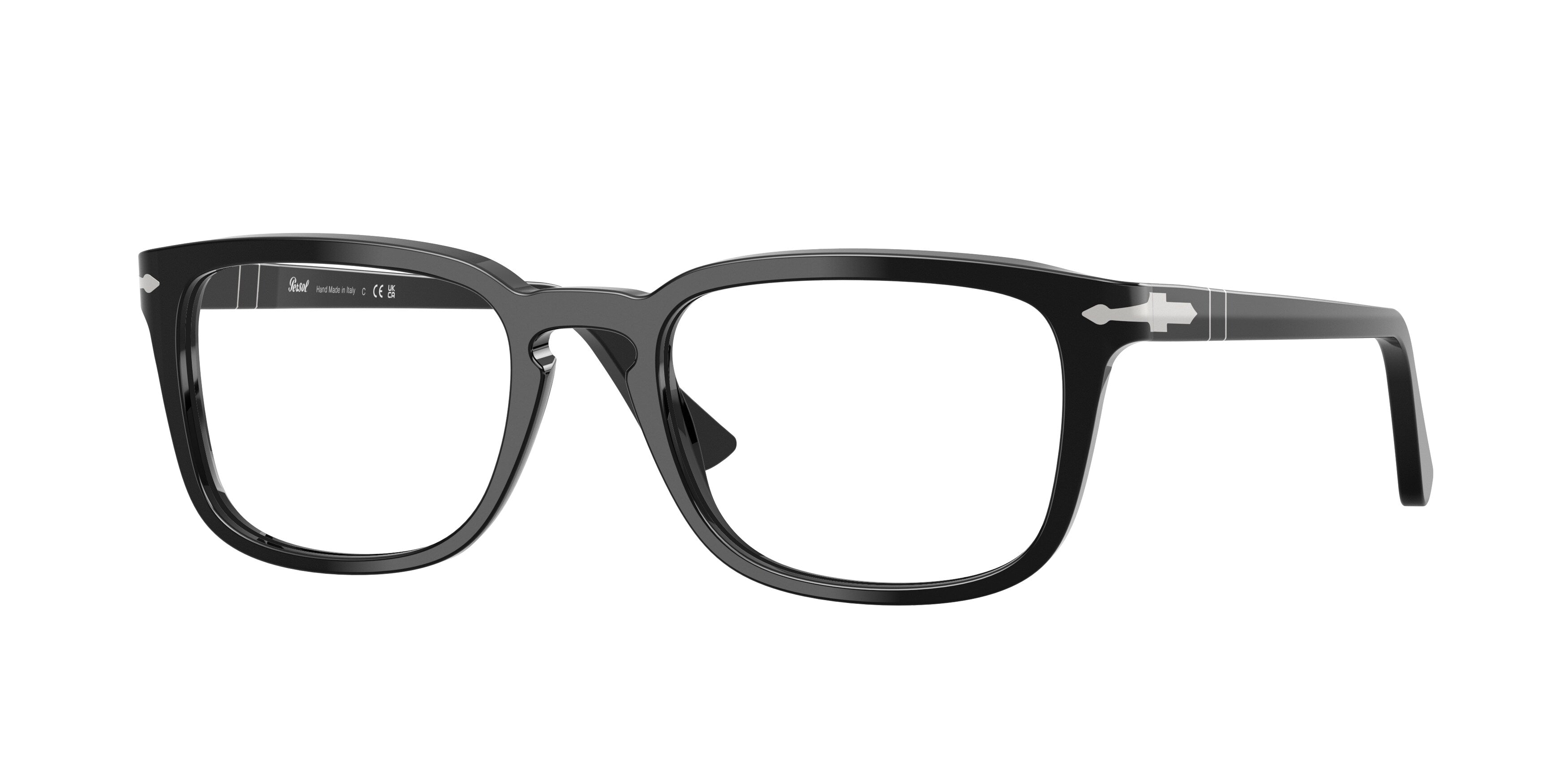Persol Unisex Persol PO3382V 95 Montature da vista Acetato Nero Pillow Normale Persol Unisex Persol PO3382V 95 Montature da vista Acetato Nero Pillow Normale